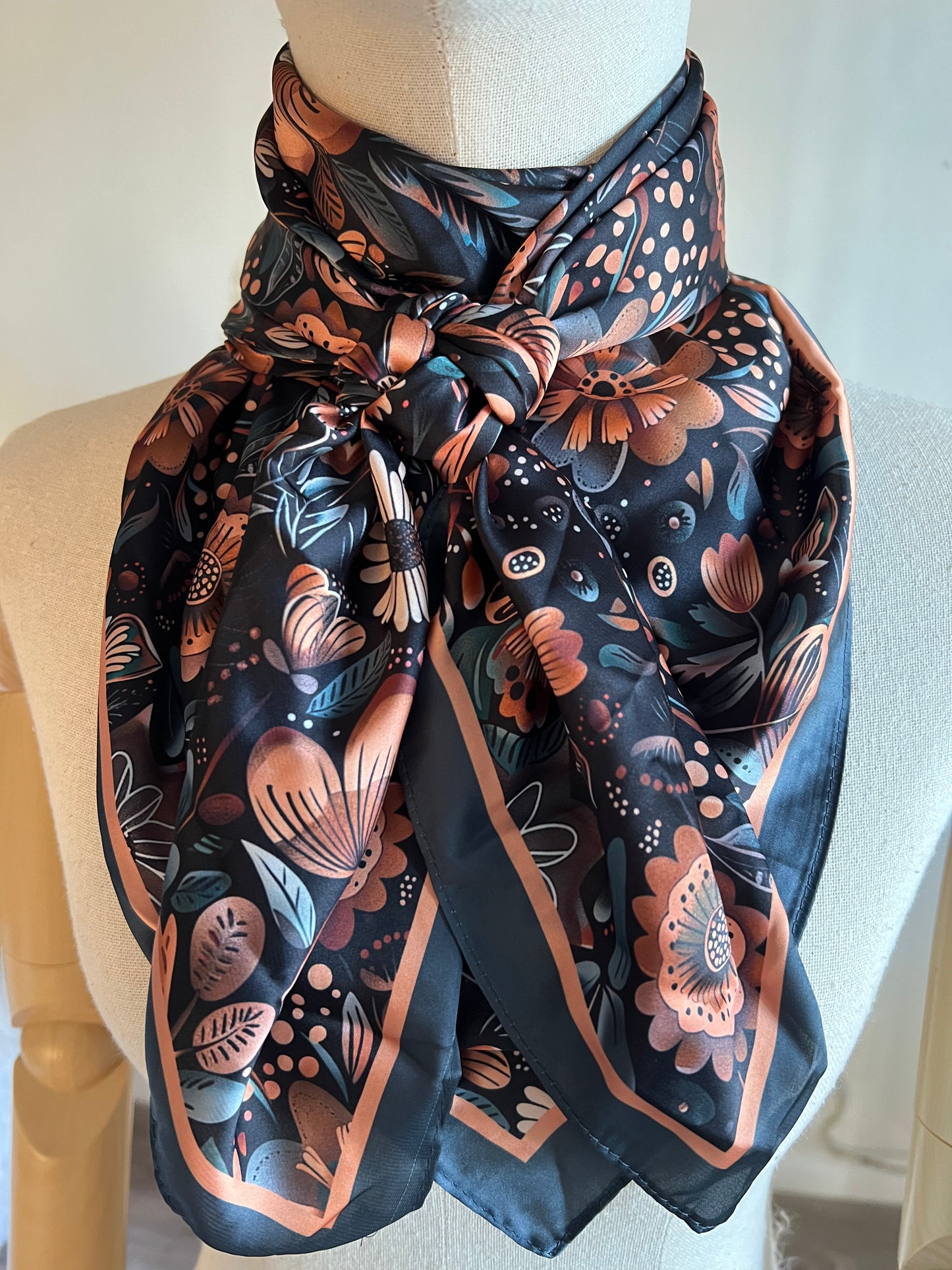 Sage Copper Blooms Wild Rag