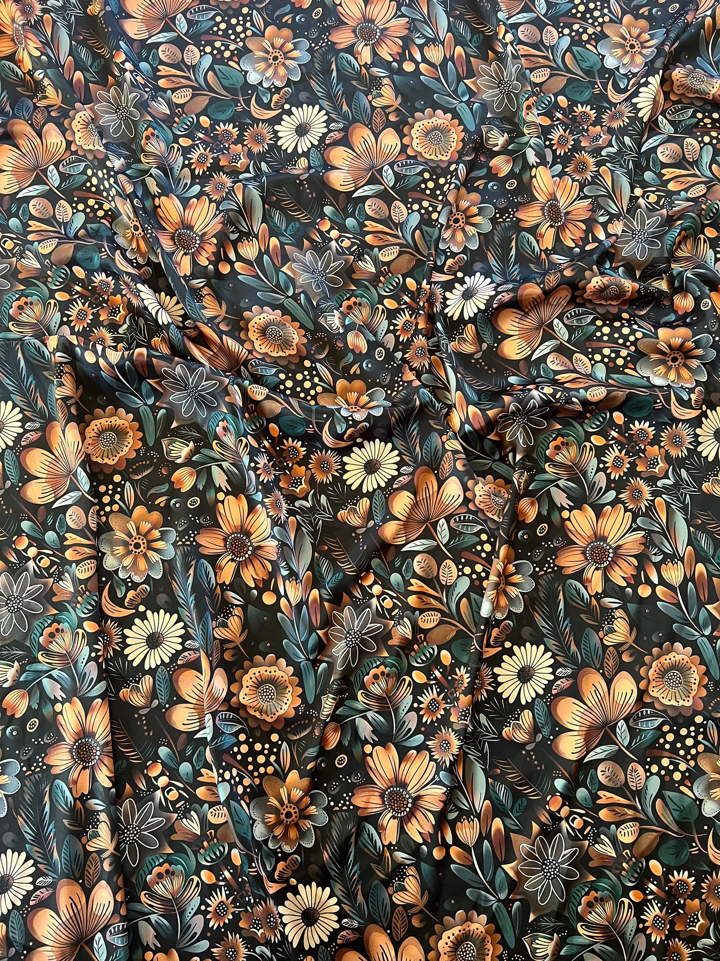 Sage Copper Blooms Wild Rag