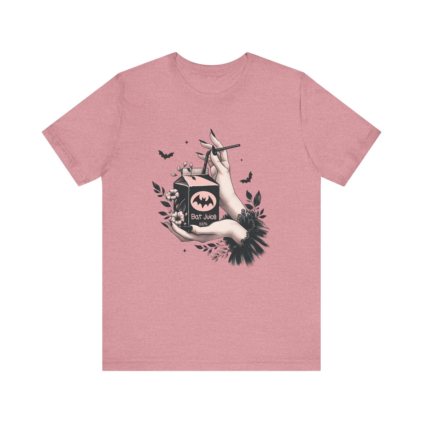 Bat Juice: Halloween Bella Canvas T-shirt with Hand and Tulle