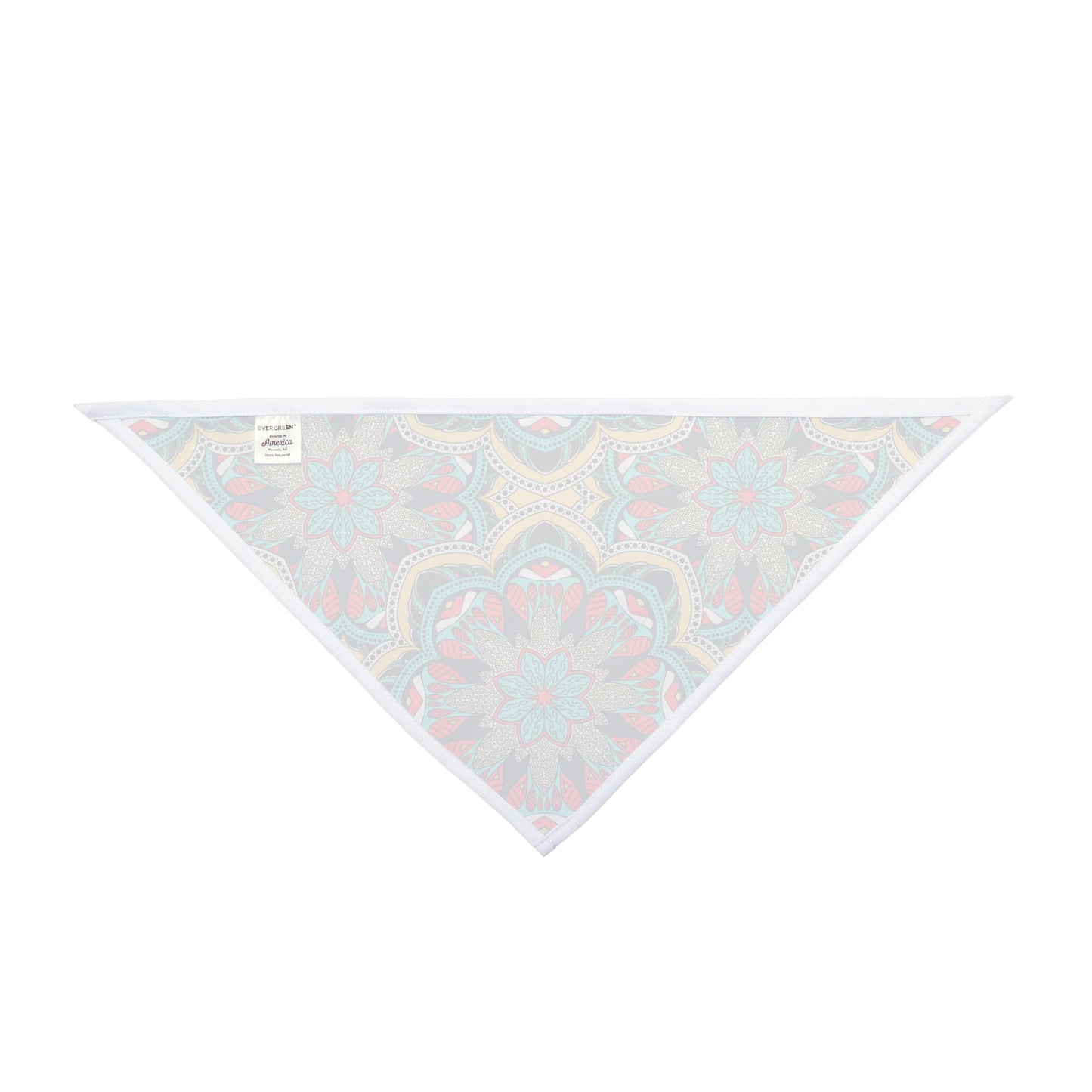 Introducing our Mandala Majesty Dog Bandana/Wild Rag - a perfect blend of western aesthetics with vibrant mandala art. The intricate design in red, turquoise, yellow, and grey creates a stunning visual appeal. Made from soft-spun polyester, this wild rag ensures comfort and durability for your furry companion. Elevate your dog's style and make heads turn on every adventure. Exclusively available at Eliza Singer.