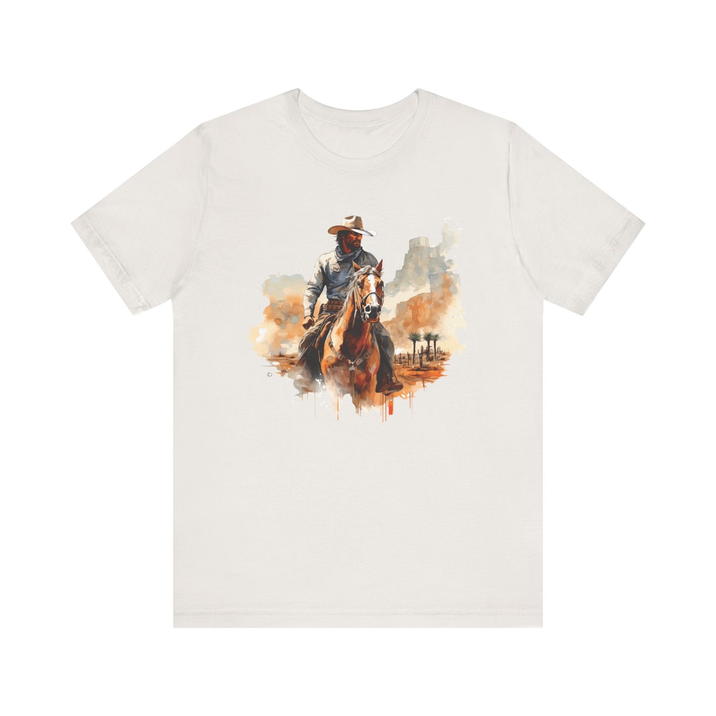 Lone Ranger: Bella Canvas T-shirt with Cowboy in Desert