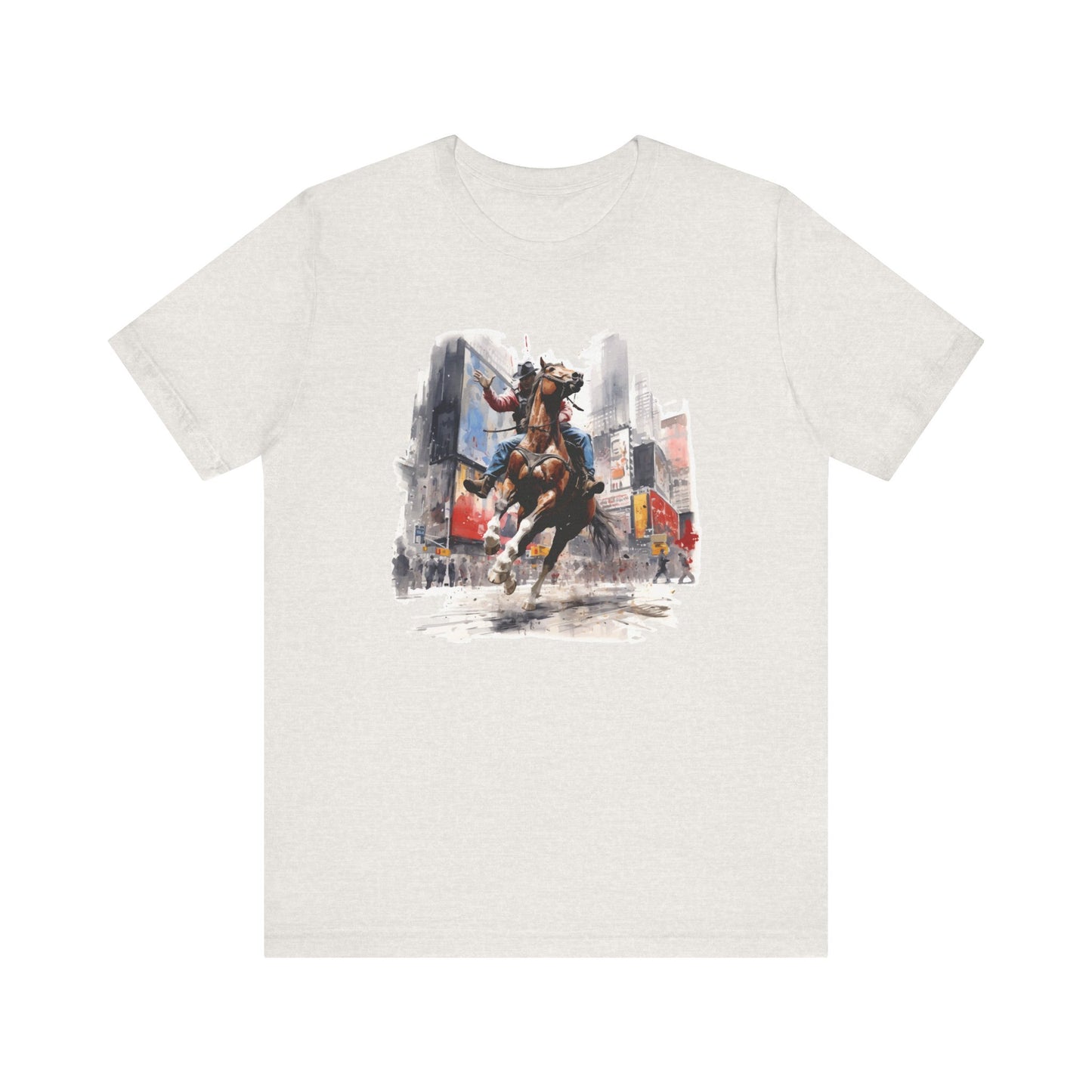 Times Square Rodeo: Bella Canvas T-shirt with Cowboy and Horse