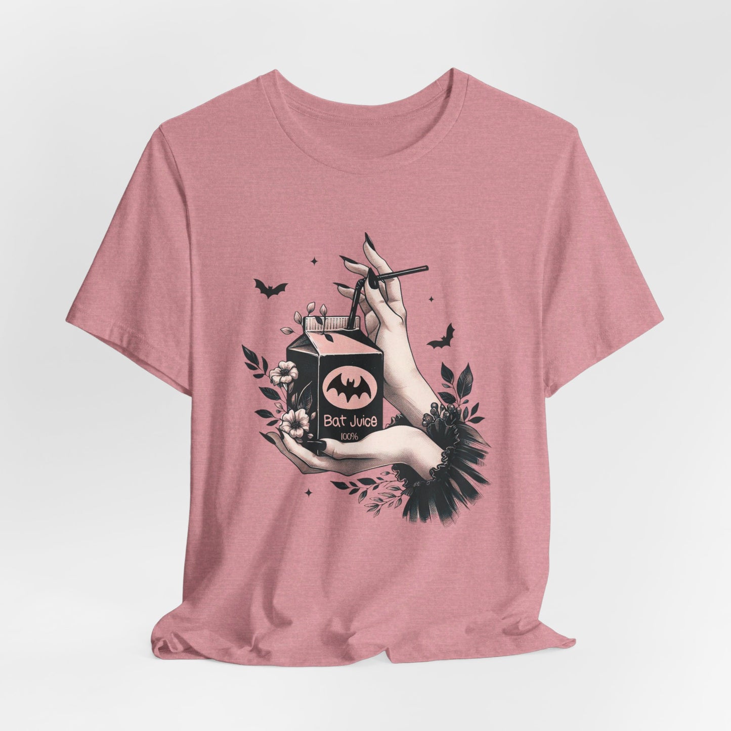 Bat Juice: Halloween Bella Canvas T-shirt with Hand and Tulle
