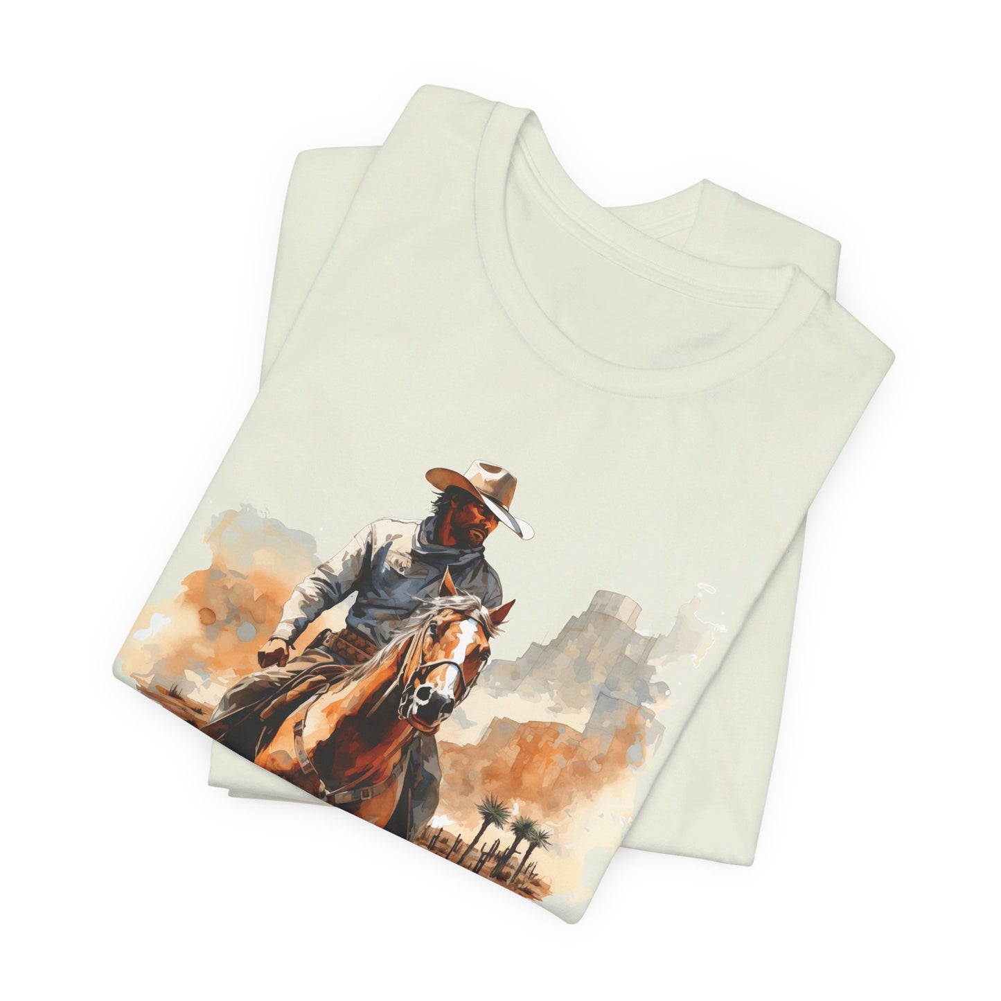 Lone Ranger: Bella Canvas T-shirt with Cowboy in Desert