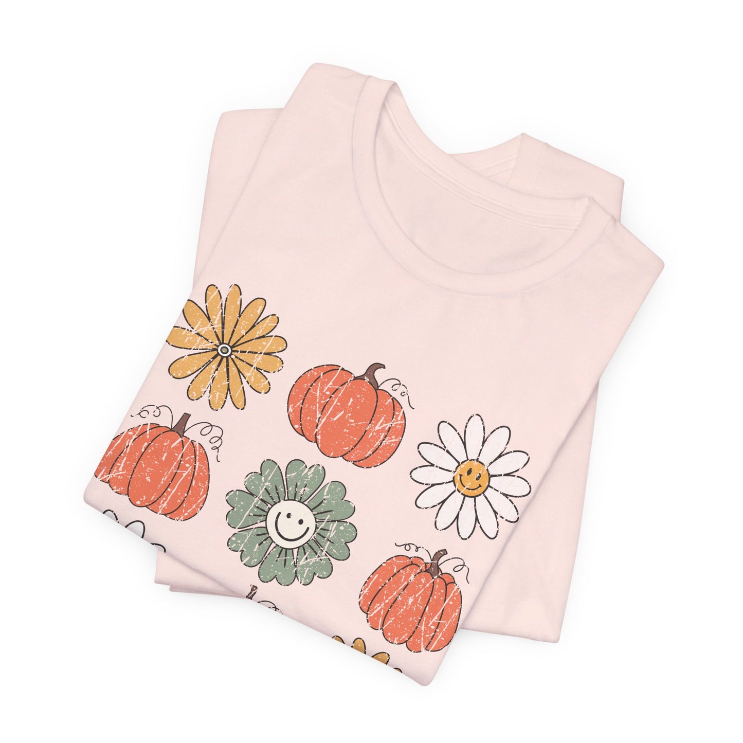 Daisy Pumpkin Patch: Halloween Bella Canvas T-shirt
