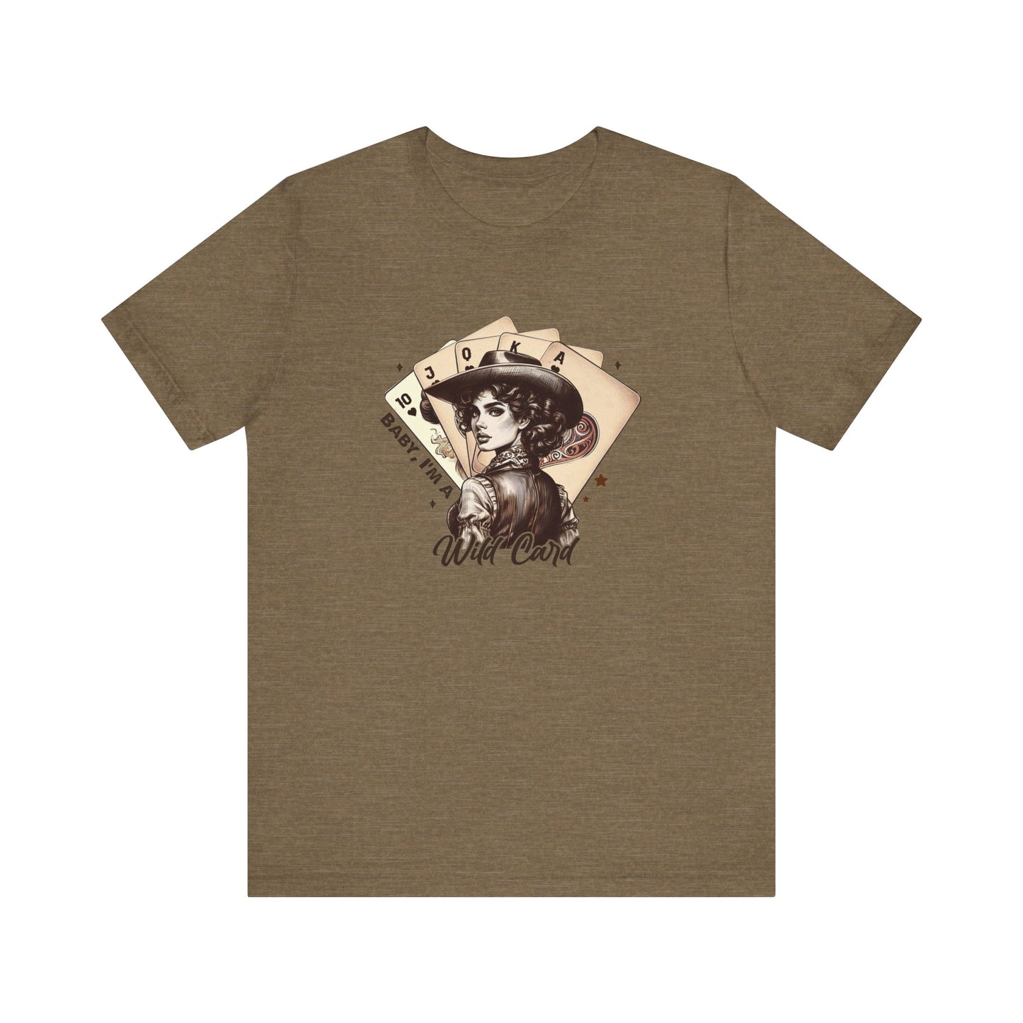 Wild Card: Bella Canvas T-shirt with Vintage Cowgirl