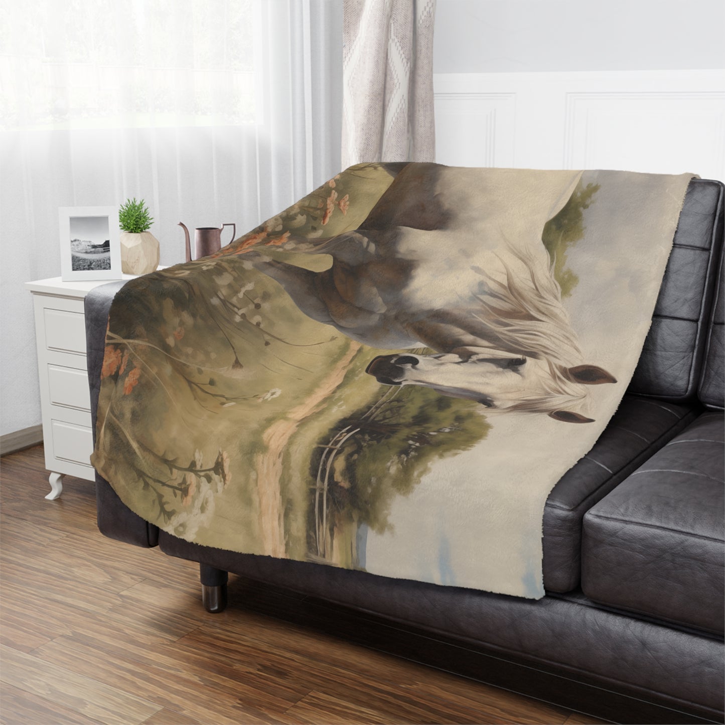 Majestic Ranch View Minky Blanket
