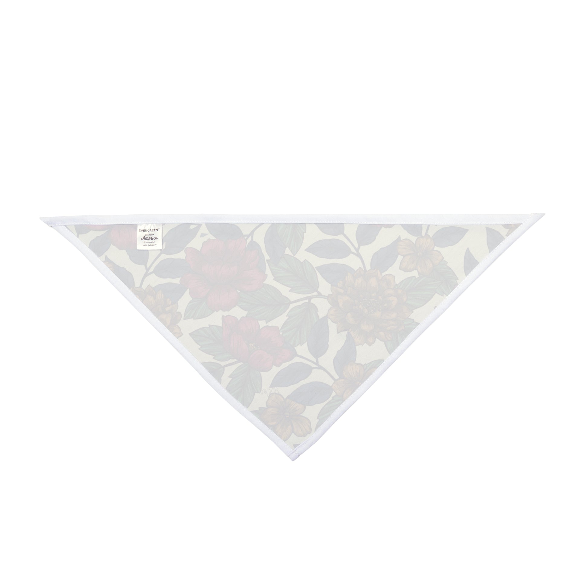 Transport your pup to a bygone era with our Vintage Charm Dog Bandana/Wild Rag. The vintage floral pattern on a mustard, burgundy, sand background with navy elements exudes timeless elegance. Crafted from soft-spun polyester, this wild rag ensures comfort and style. Elevate your dog's look with this exclusive design, available only at Eliza Singer. 