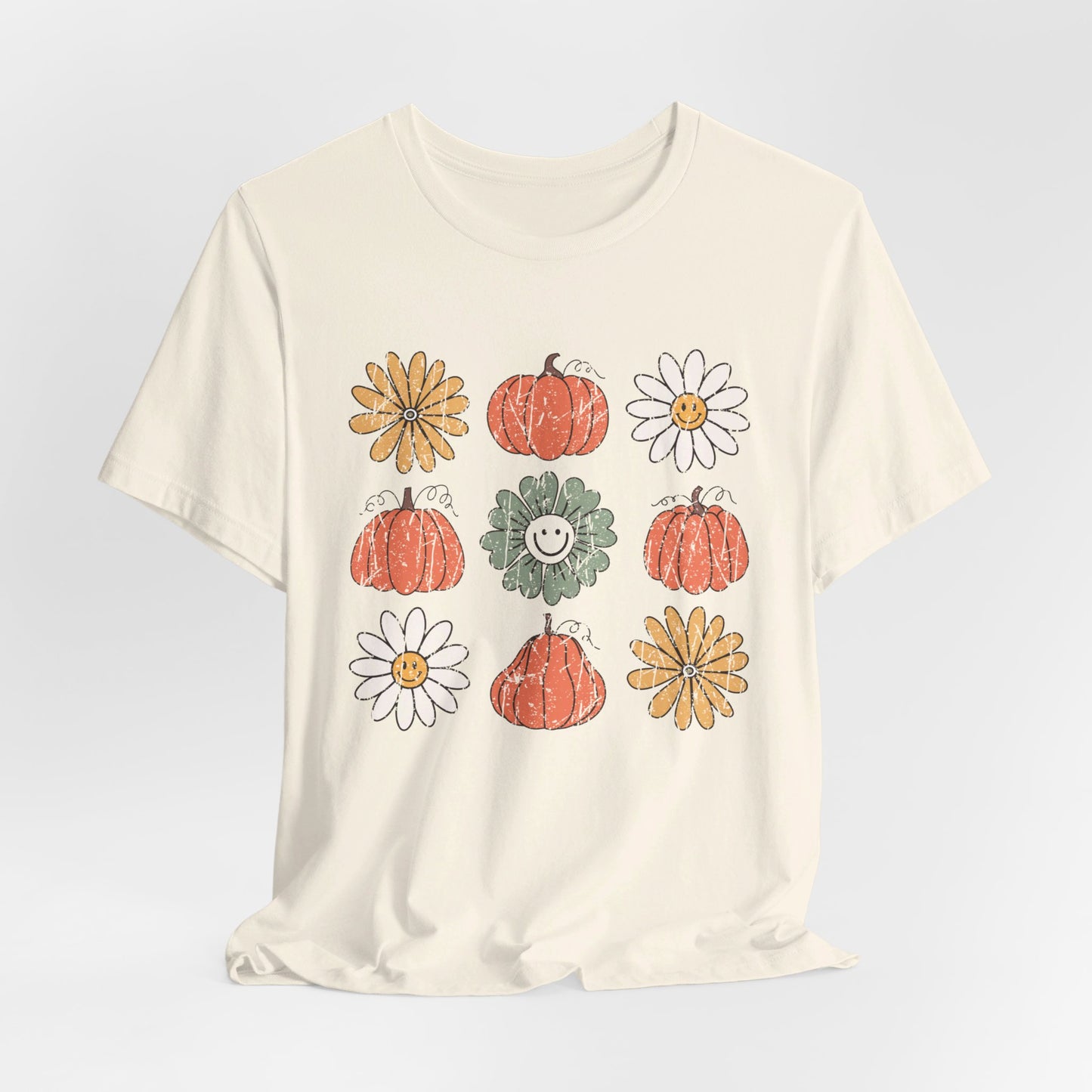 Daisy Pumpkin Patch: Halloween Bella Canvas T-shirt