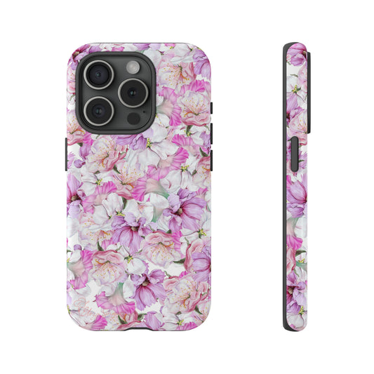 Peony Pink Flowers iPhone Case