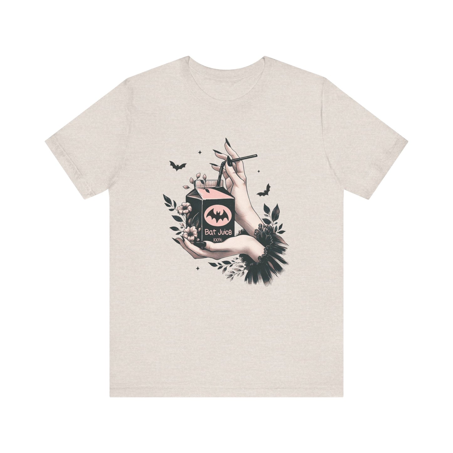 Bat Juice: Halloween Bella Canvas T-shirt with Hand and Tulle