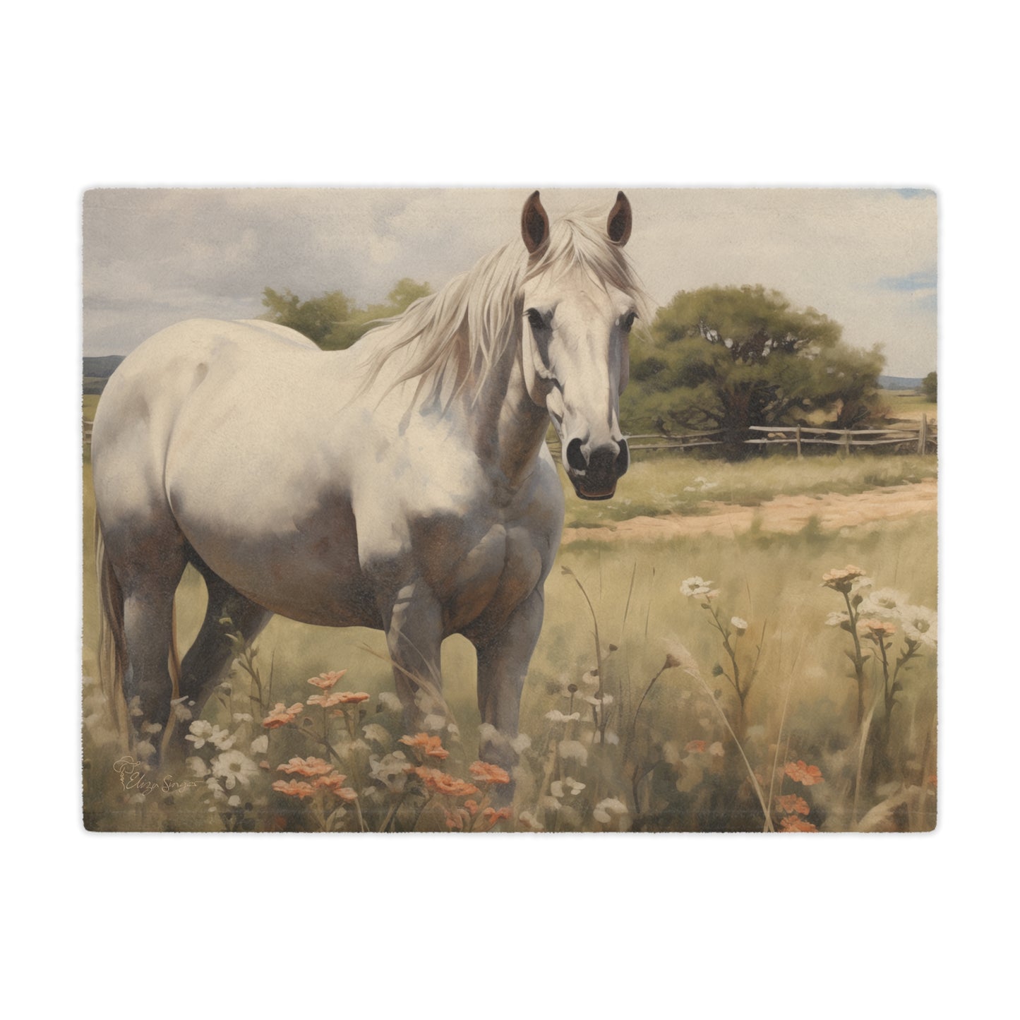 Majestic Ranch View Minky Blanket