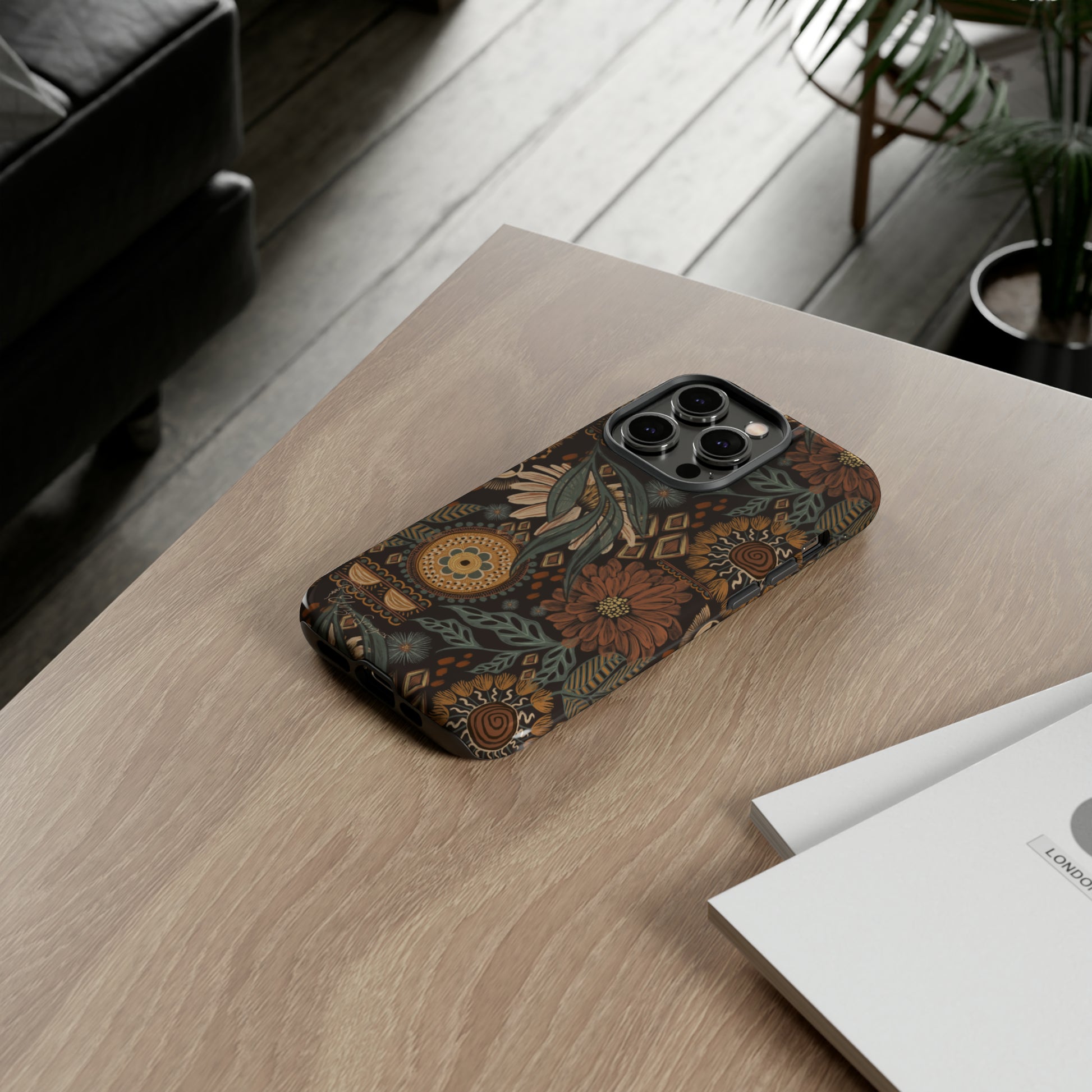 Rustic Boho Bloom: Blissfully Boho Rustic Daisy iPhone Tough Protective Cover. An artful fusion of Flowers, Boho, and floral daisies in a Western design. Compatible with iPhone 15, 14, 13, XS, XR Pro/Max/Mini/P/Plus. Embrace Bohemian Elegance with Durability and Style. #ElizaSinger #PhoneCase #BohoFloral