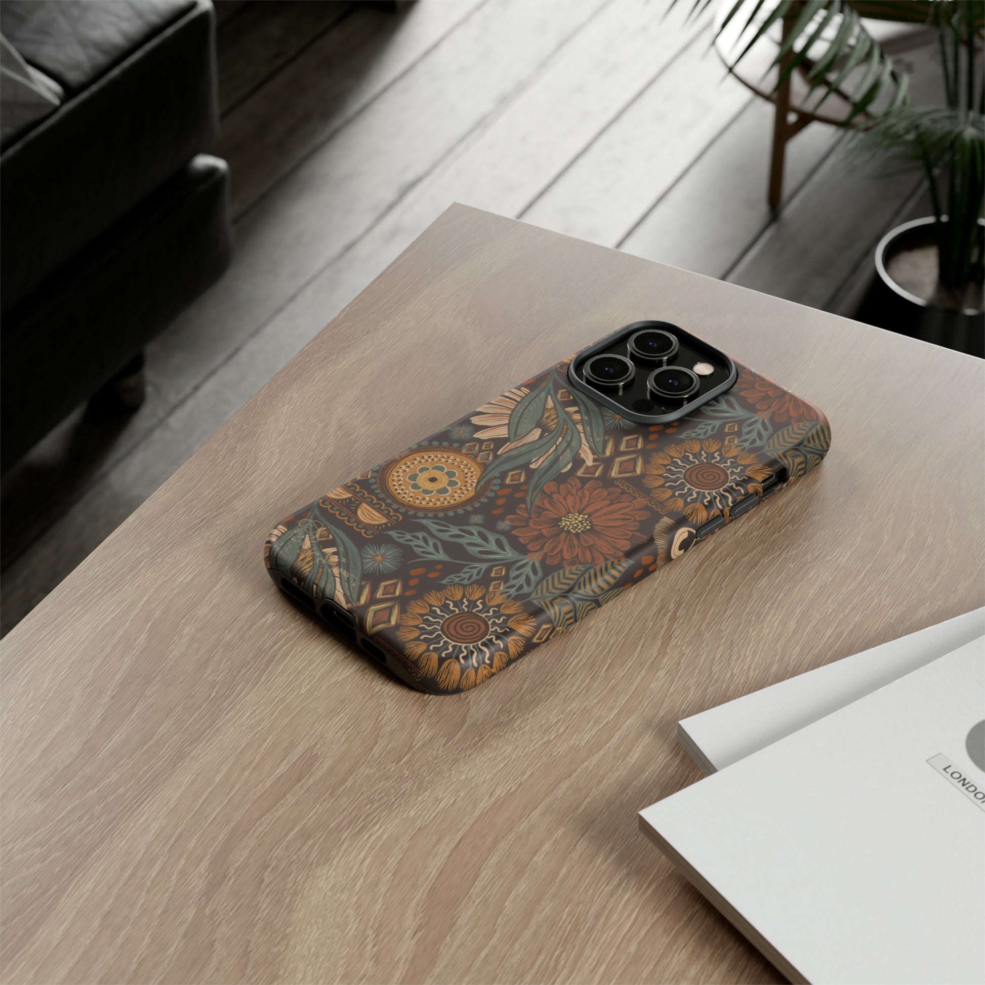 Rustic Boho Bloom: Blissfully Boho Rustic Daisy iPhone Tough Protective Cover. An artful fusion of Flowers, Boho, and floral daisies in a Western design. Compatible with iPhone 15, 14, 13, XS, XR Pro/Max/Mini/P/Plus. Embrace Bohemian Elegance with Durability and Style. #ElizaSinger #PhoneCase #BohoFloral