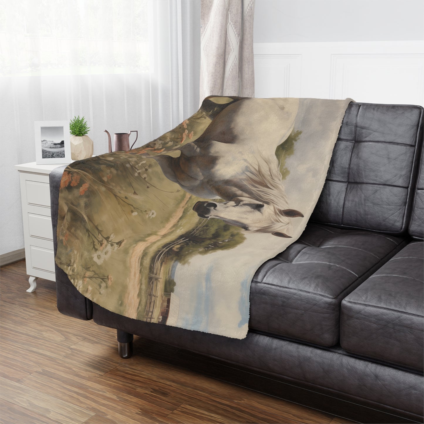 Majestic Ranch View Minky Blanket