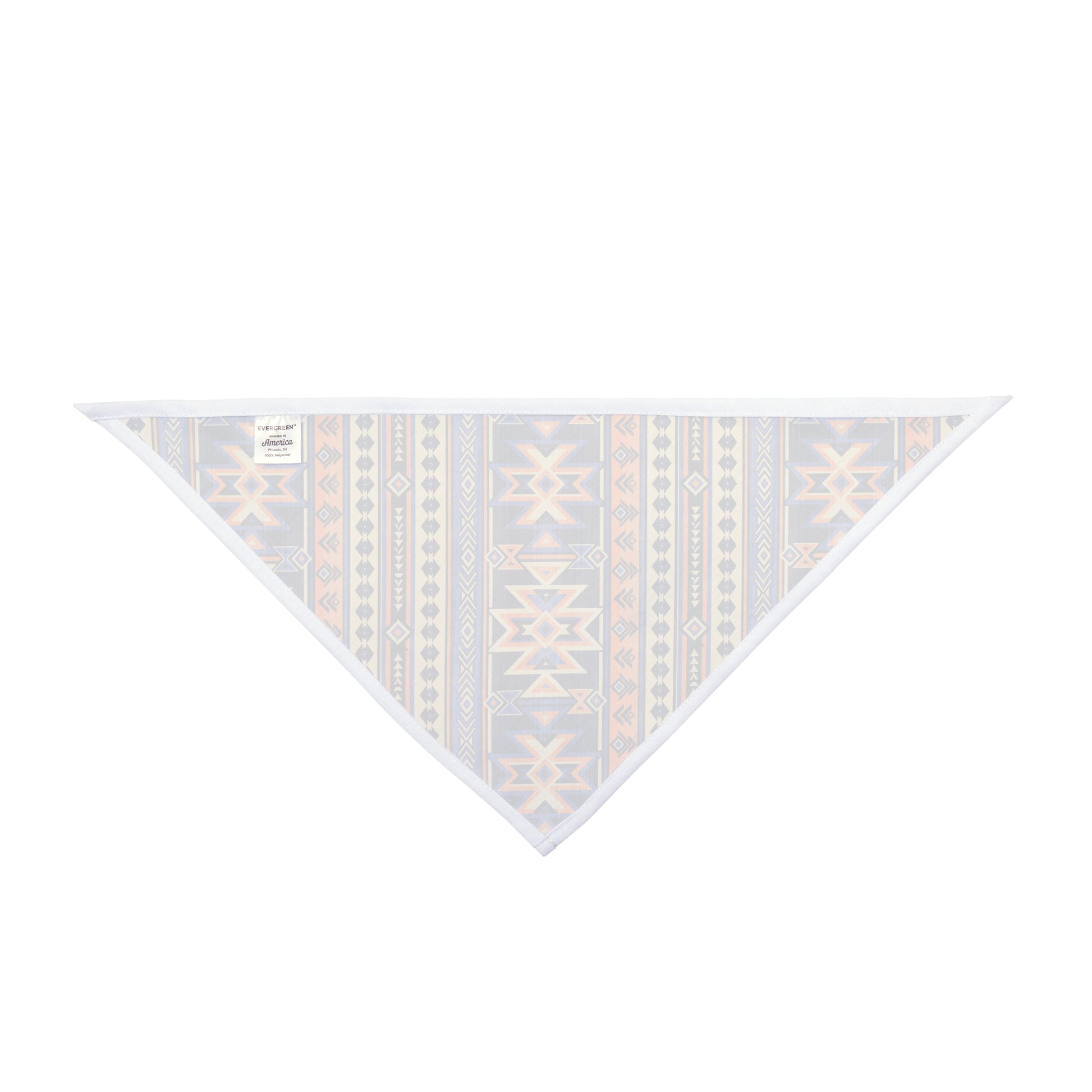 Explore the vast Western horizon with our Western Skyline Dog Bandana/Wild Rag. The navy and light orange Aztec design captures the essence of the West, bringing a touch of adventure to your dog's style. Crafted from soft-spun polyester, this wild rag ensures comfort and style. Make a statement on every outing with this exclusive design, available only at Eliza Singer.
