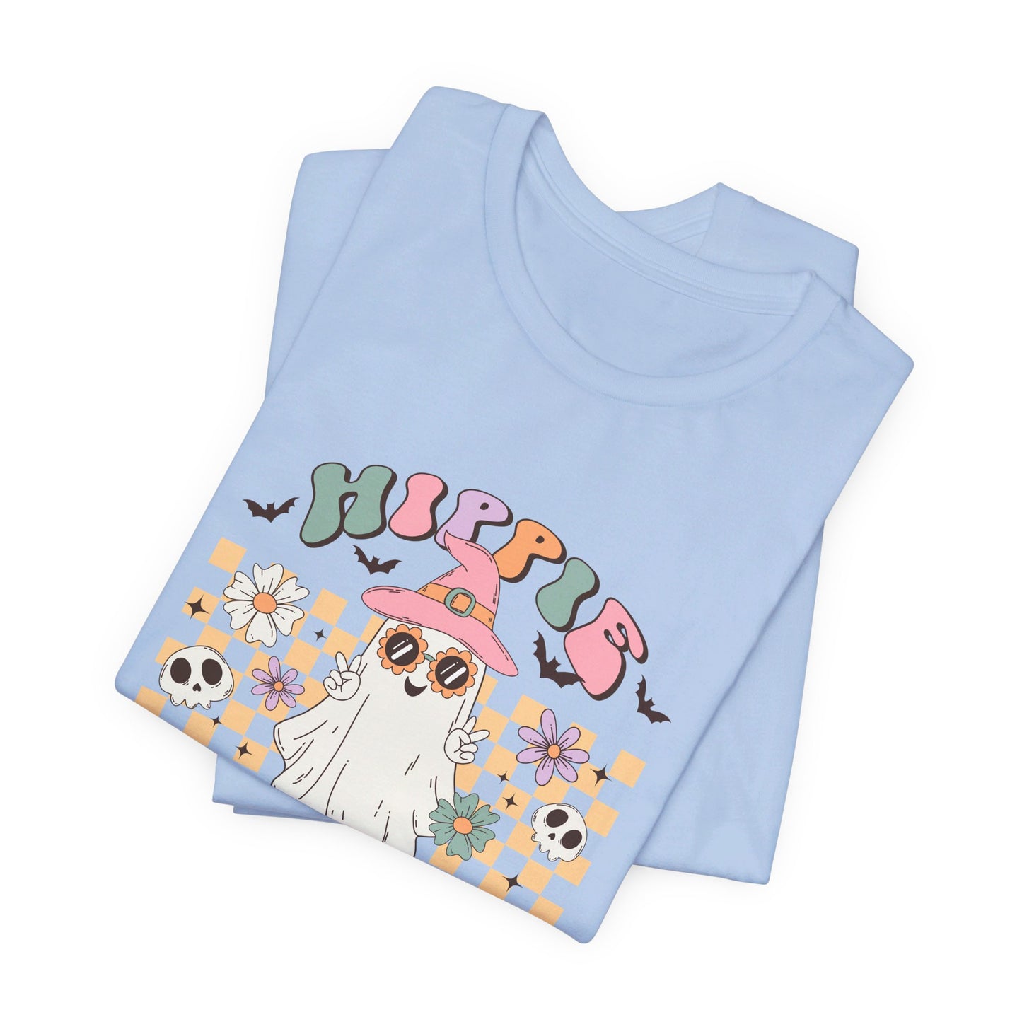 Hippie Halloween: Retro Ghost Bella Canvas T-shirt