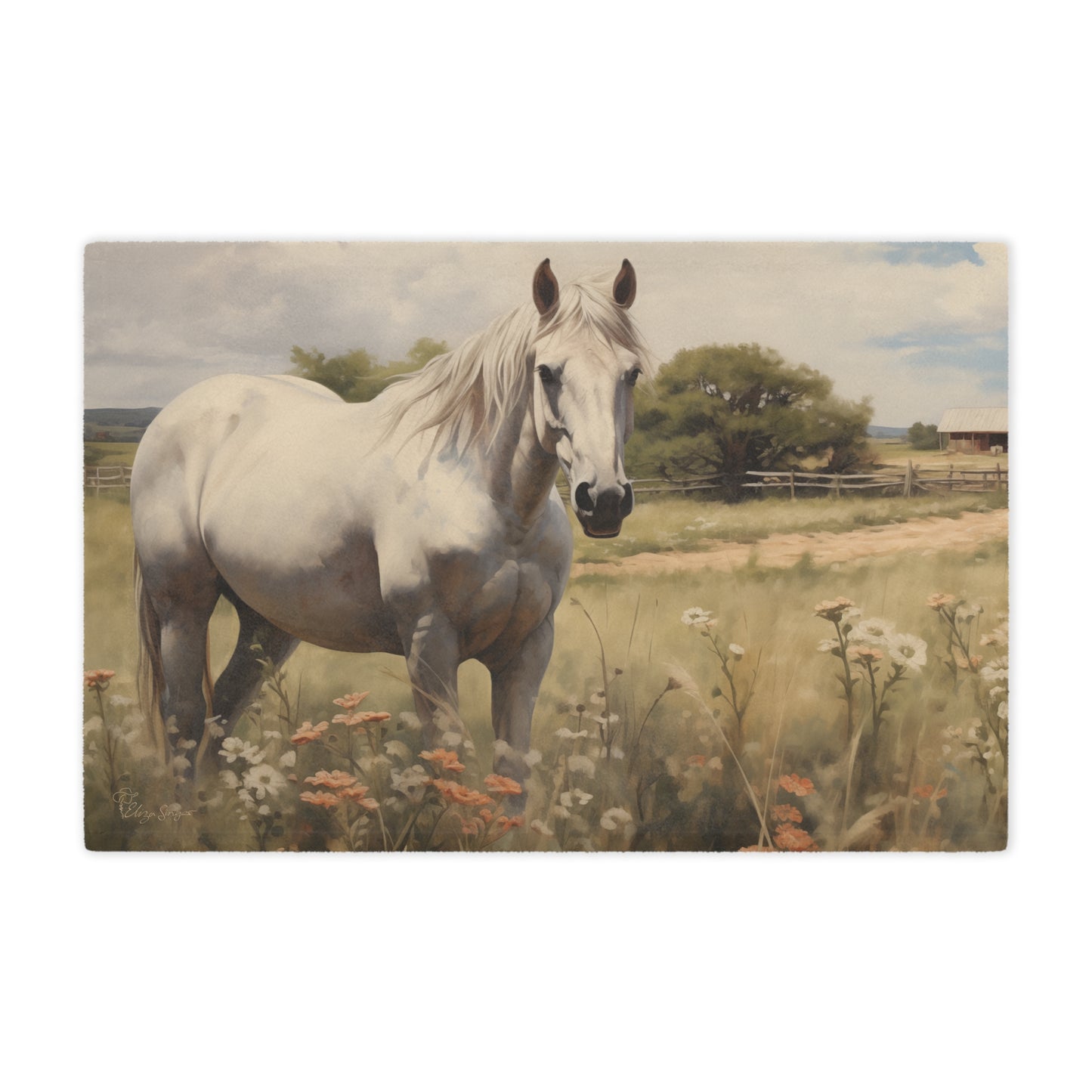Majestic Ranch View Minky Blanket