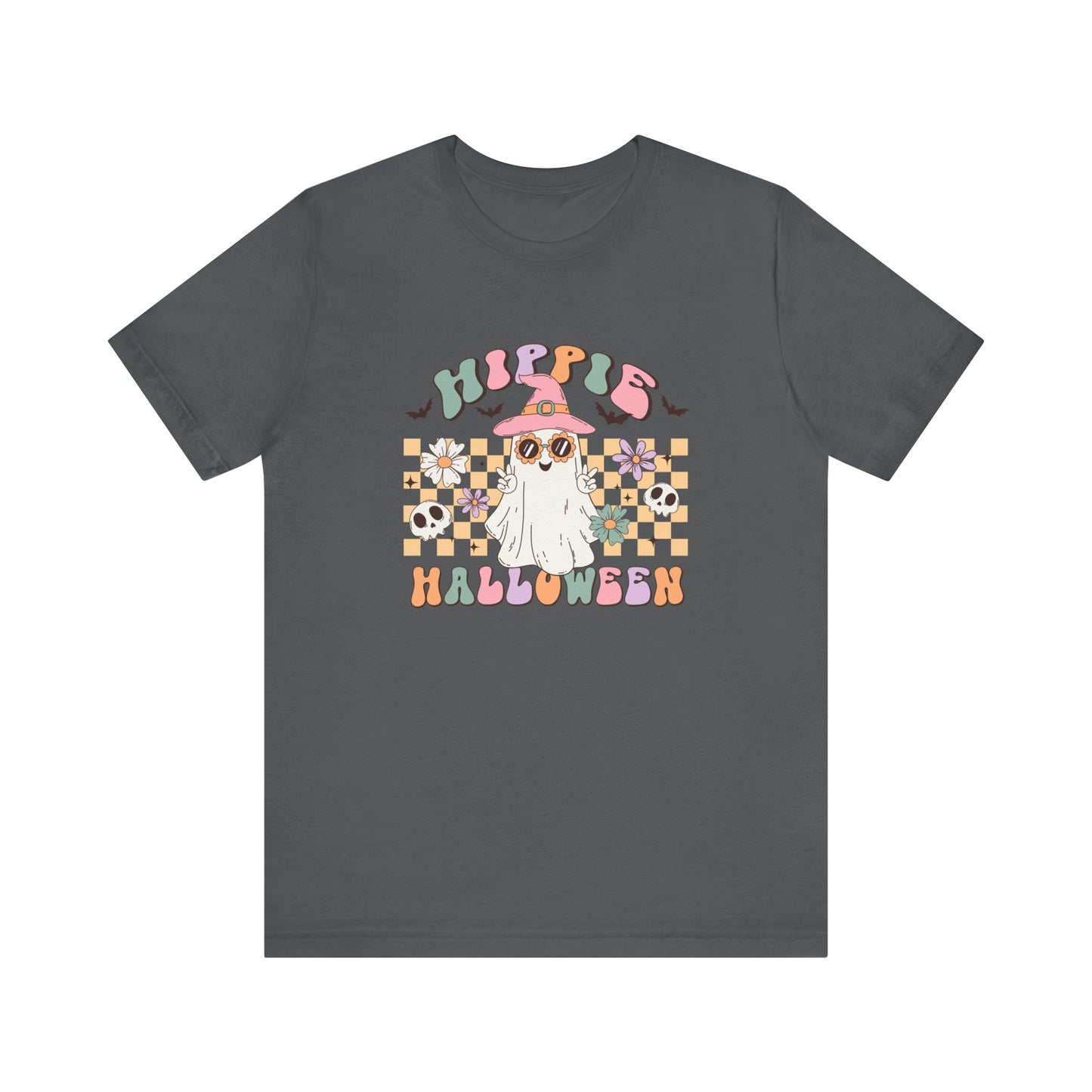 Hippie Halloween: Retro Ghost Bella Canvas T-shirt