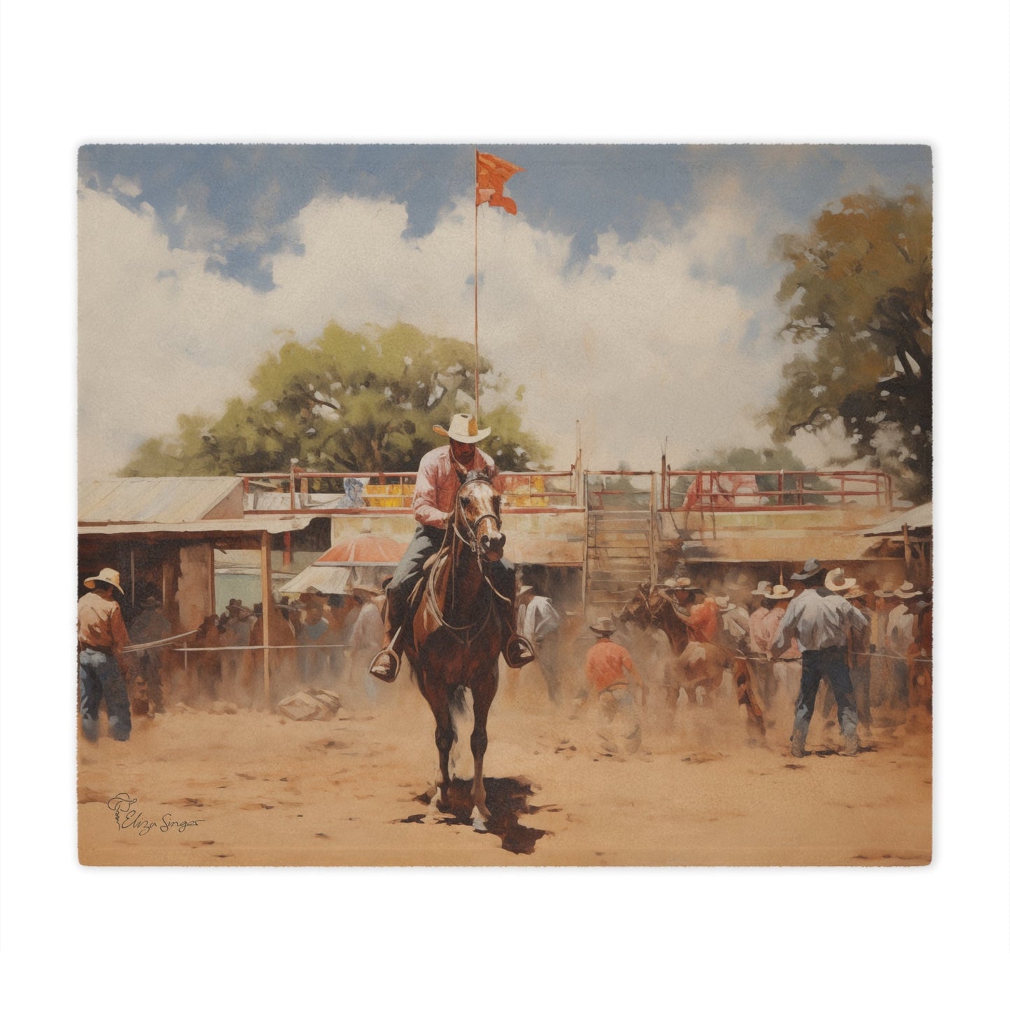 Rodeo Nostalgia Minky Blanket