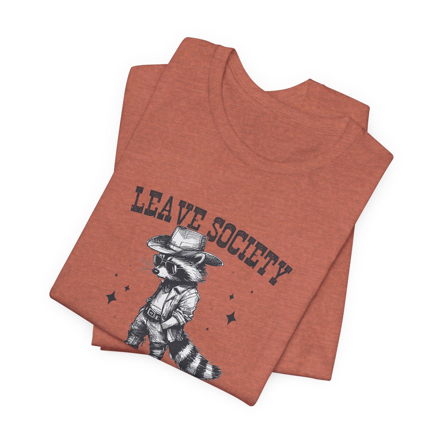 Lone Ranger: Bella Canvas T-shirt with Cowboy Raccoon