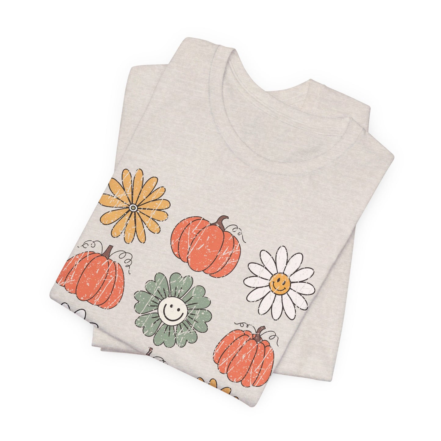 Daisy Pumpkin Patch: Halloween Bella Canvas T-shirt