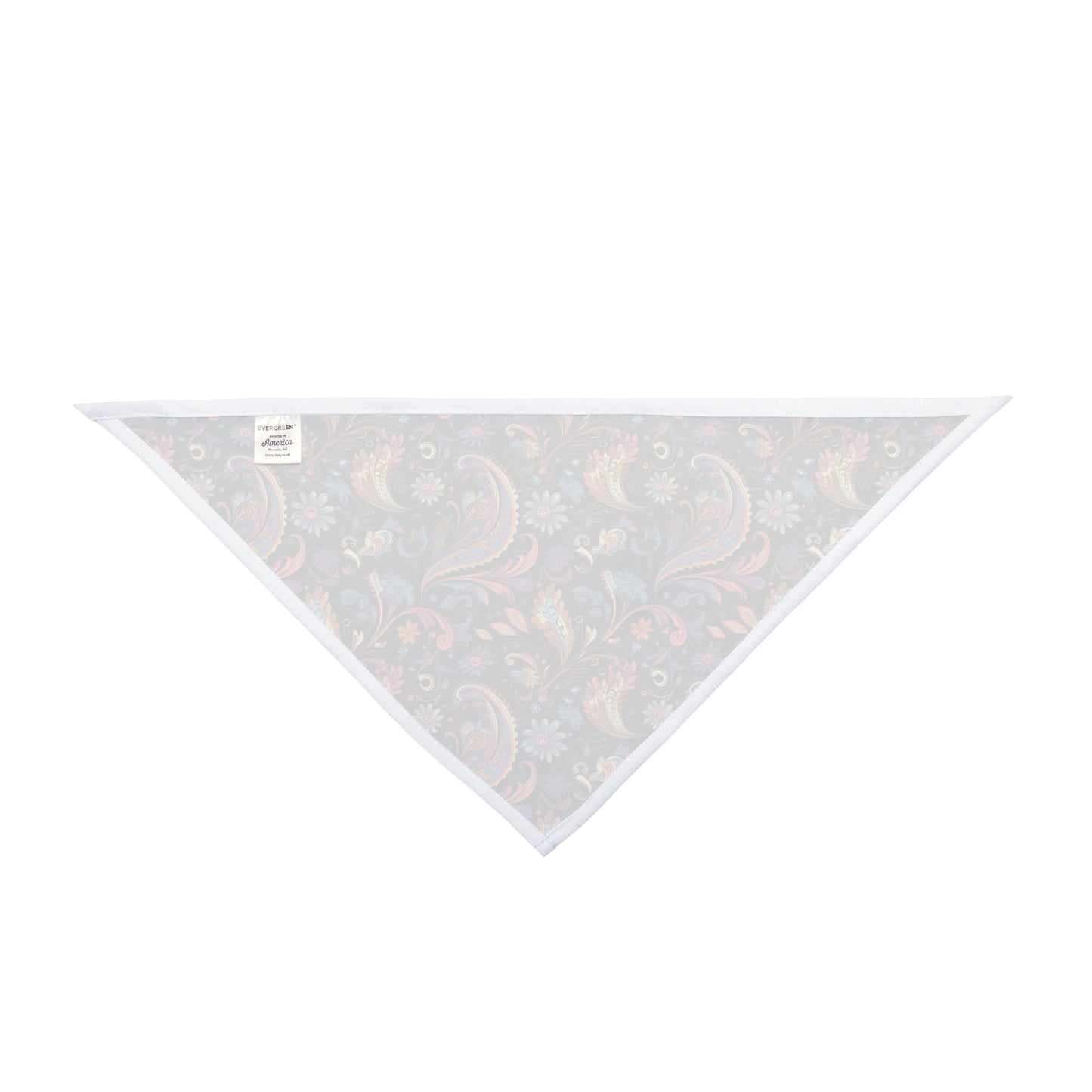Embark on a journey of paisley dreams with our Paisley Dream Dog Bandana/Wild Rag. A paisley-style design on a dark background, featuring shades of soft purples, pinks, and touches of peach, creates a sophisticated and timeless accessory. Crafted from soft-spun polyester, this bandana/wild rag ensures both comfort and durability. Explore exclusive pet fashion at Eliza Singer, where each piece is a celebration of individuality and craftsmanship, designed for the discerning pet enthusiast.