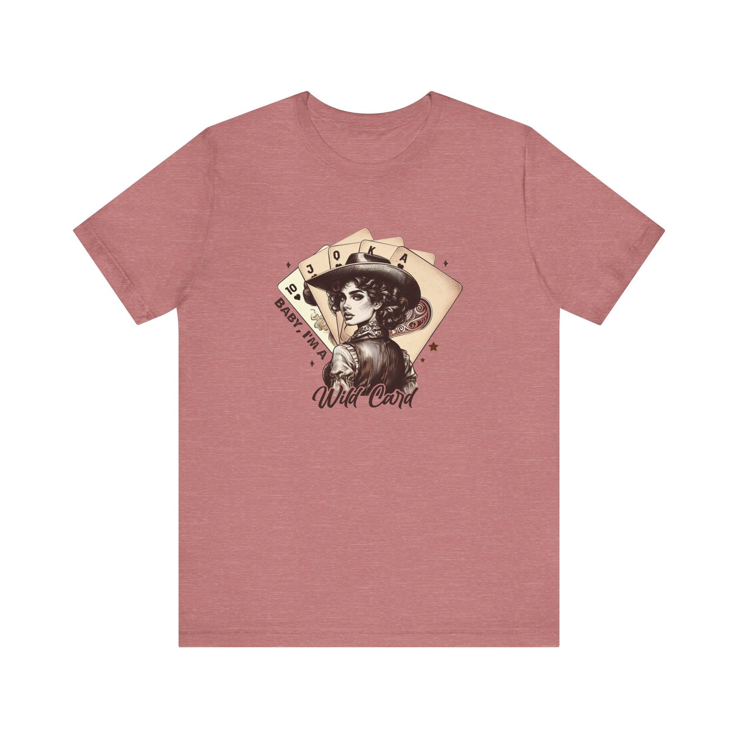 Wild Card: Bella Canvas T-shirt with Vintage Cowgirl