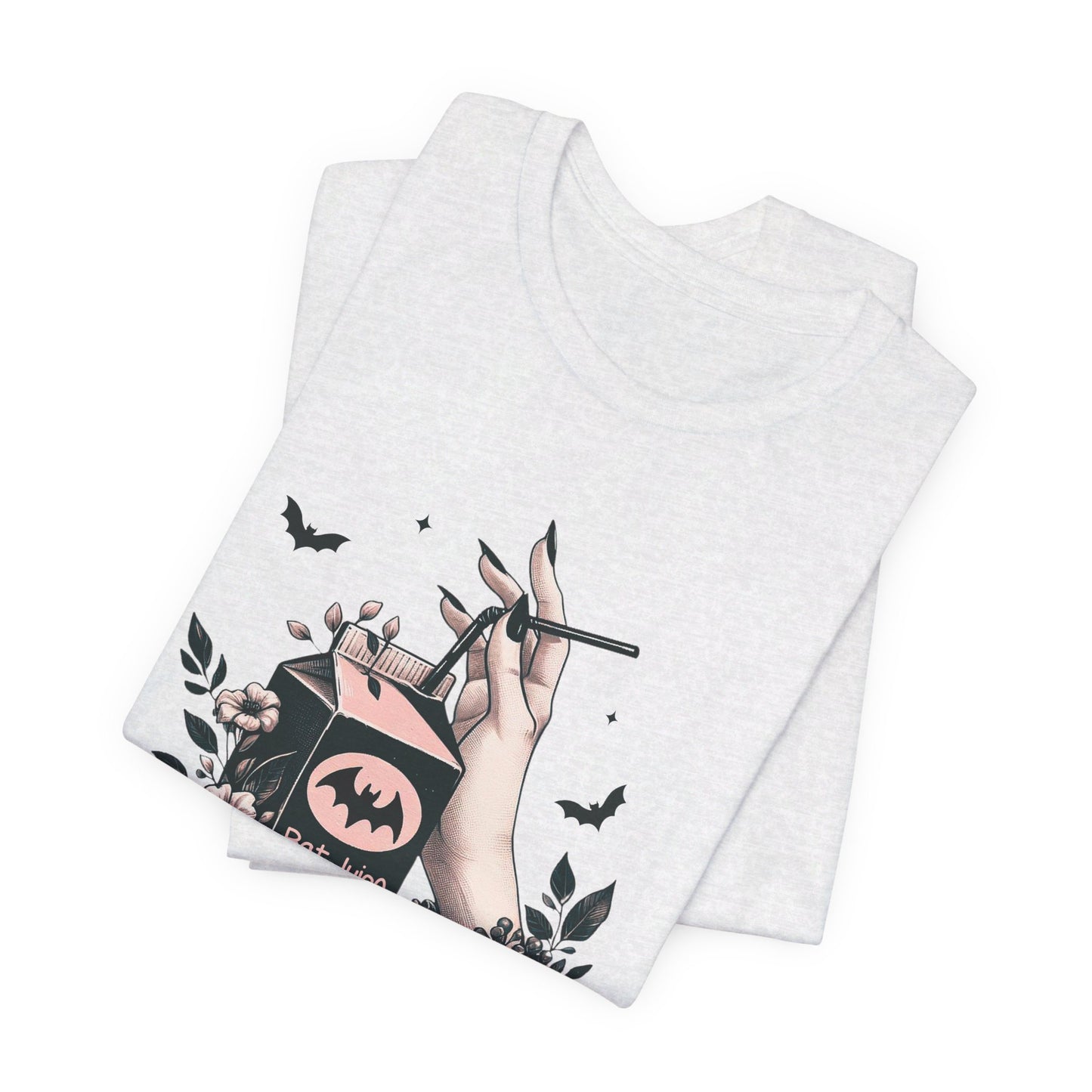 Bat Juice: Halloween Bella Canvas T-shirt with Hand and Tulle