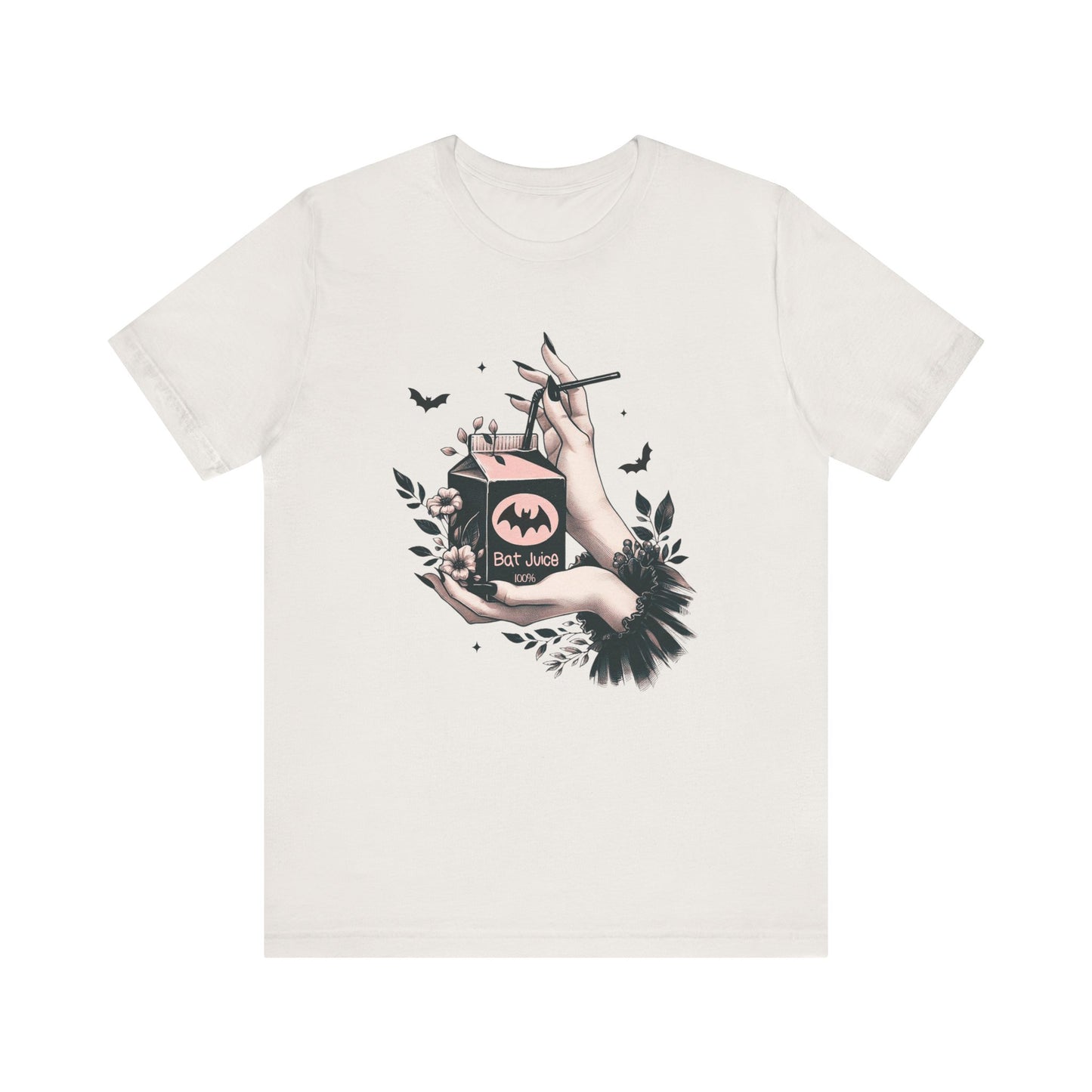 Bat Juice: Halloween Bella Canvas T-shirt with Hand and Tulle