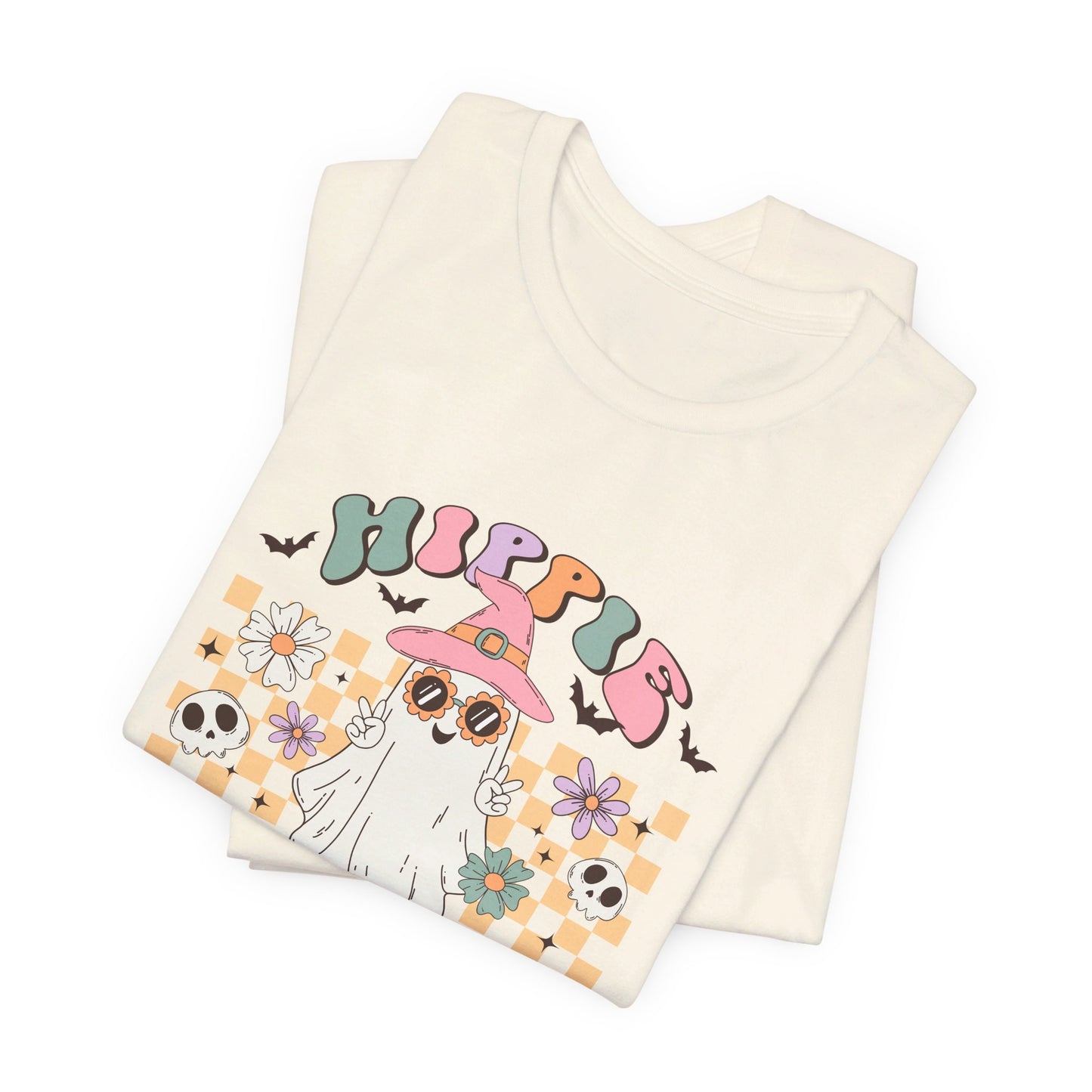 Hippie Halloween: Retro Ghost Bella Canvas T-shirt