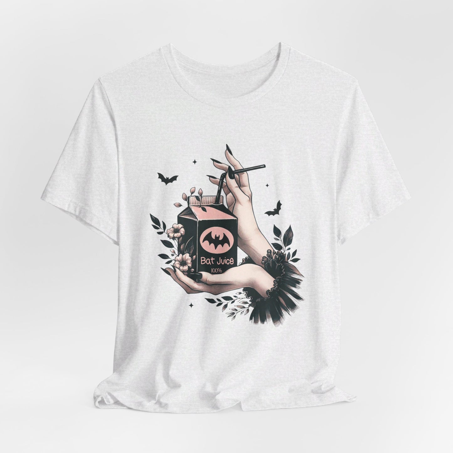 Bat Juice: Halloween Bella Canvas T-shirt with Hand and Tulle