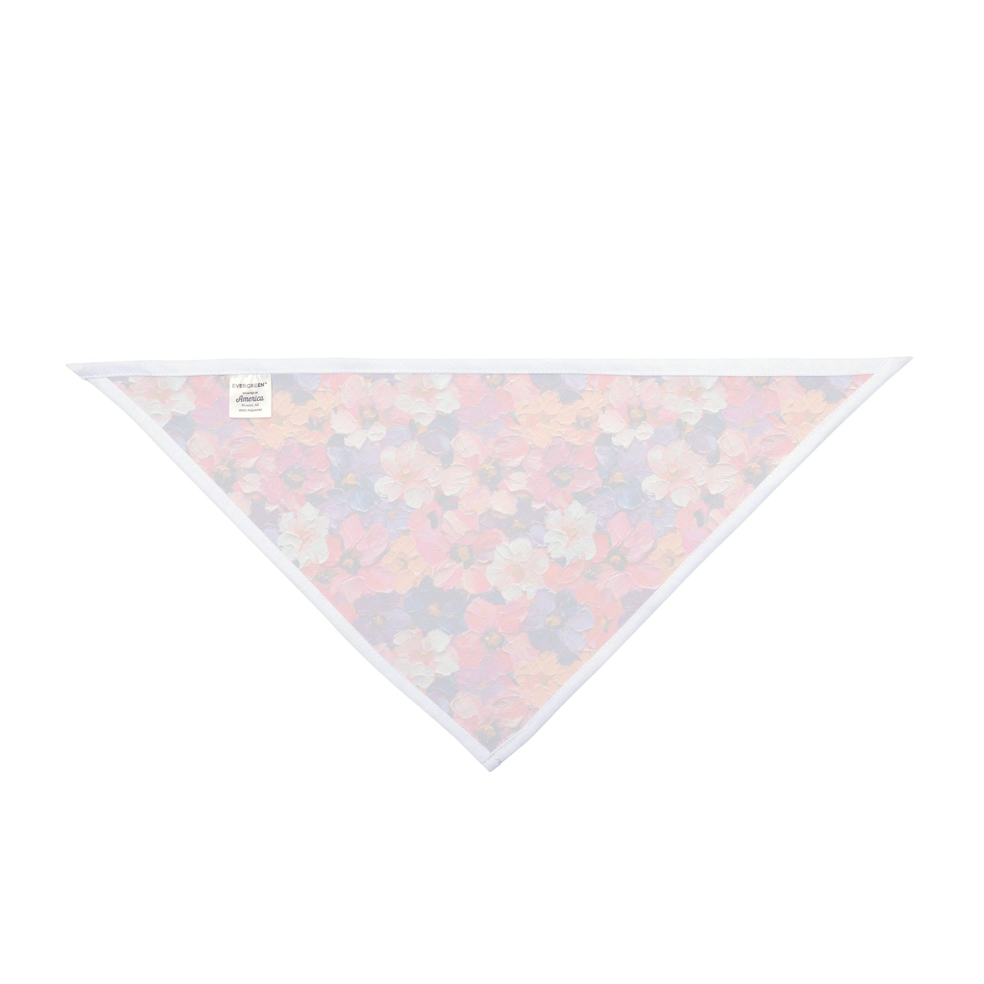 Unleash your dog's inner artist with our Artistic Bloom Dog Bandana/Wild Rag. The oil-painted flowers create a unique and vibrant look. Crafted from soft-spun polyester, this wild rag ensures comfort and style. Elevate your pup's fashion with this exclusive design, available only at Eliza Singer.
