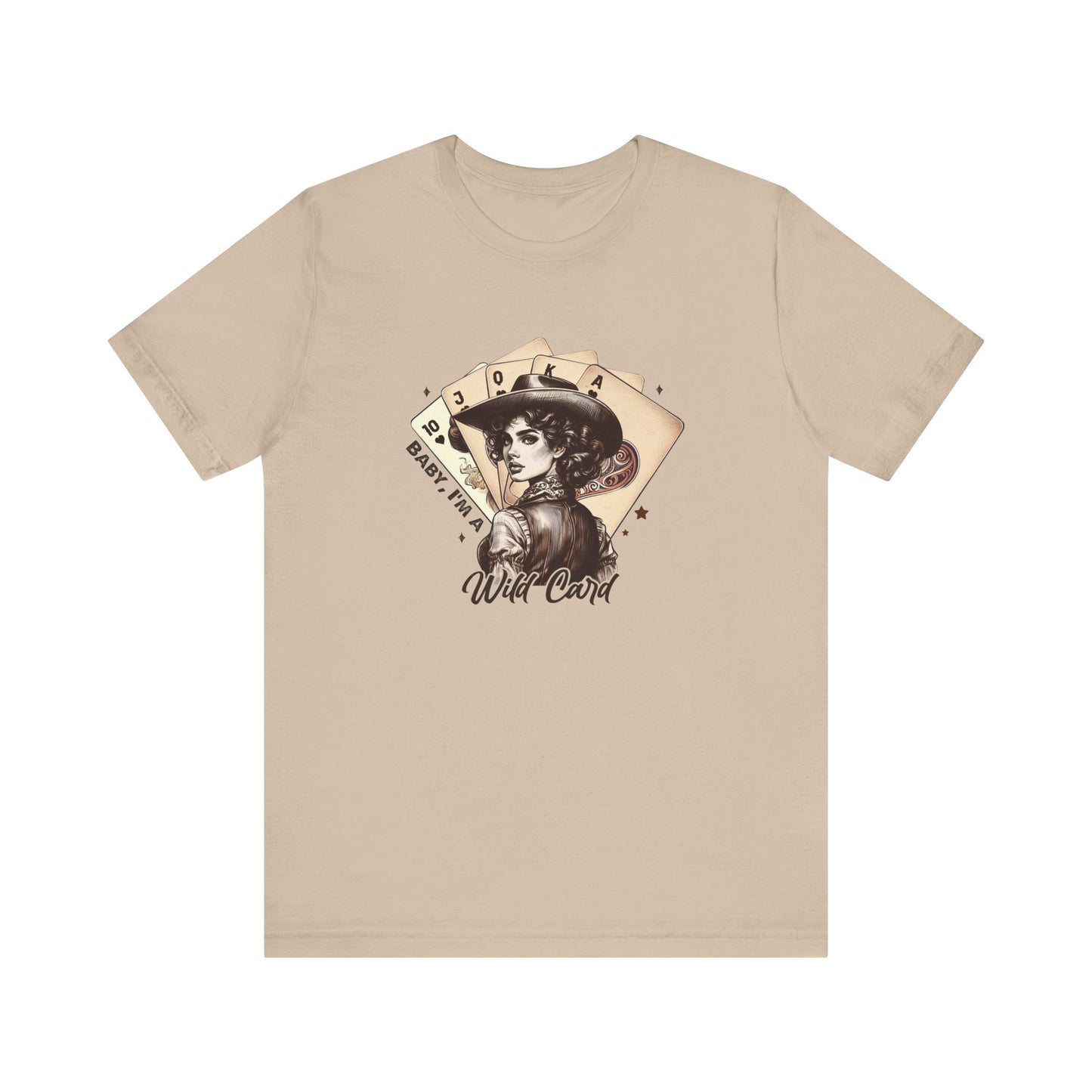 Wild Card: Bella Canvas T-shirt with Vintage Cowgirl