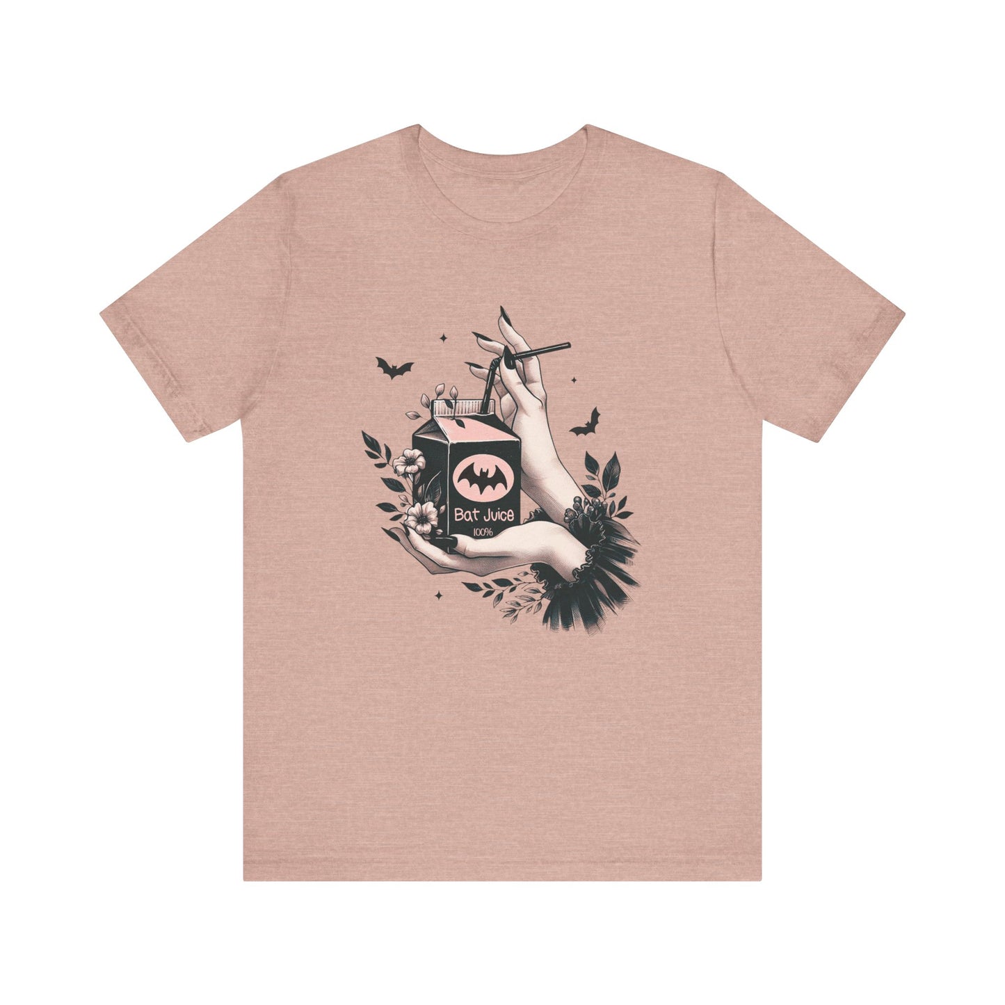 Bat Juice: Halloween Bella Canvas T-shirt with Hand and Tulle