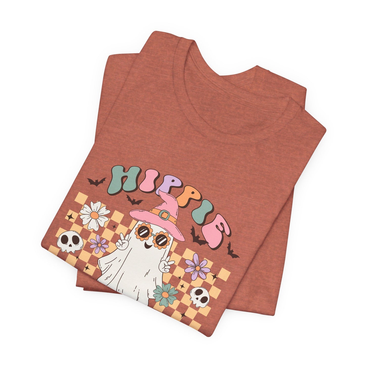 Hippie Halloween: Retro Ghost Bella Canvas T-shirt