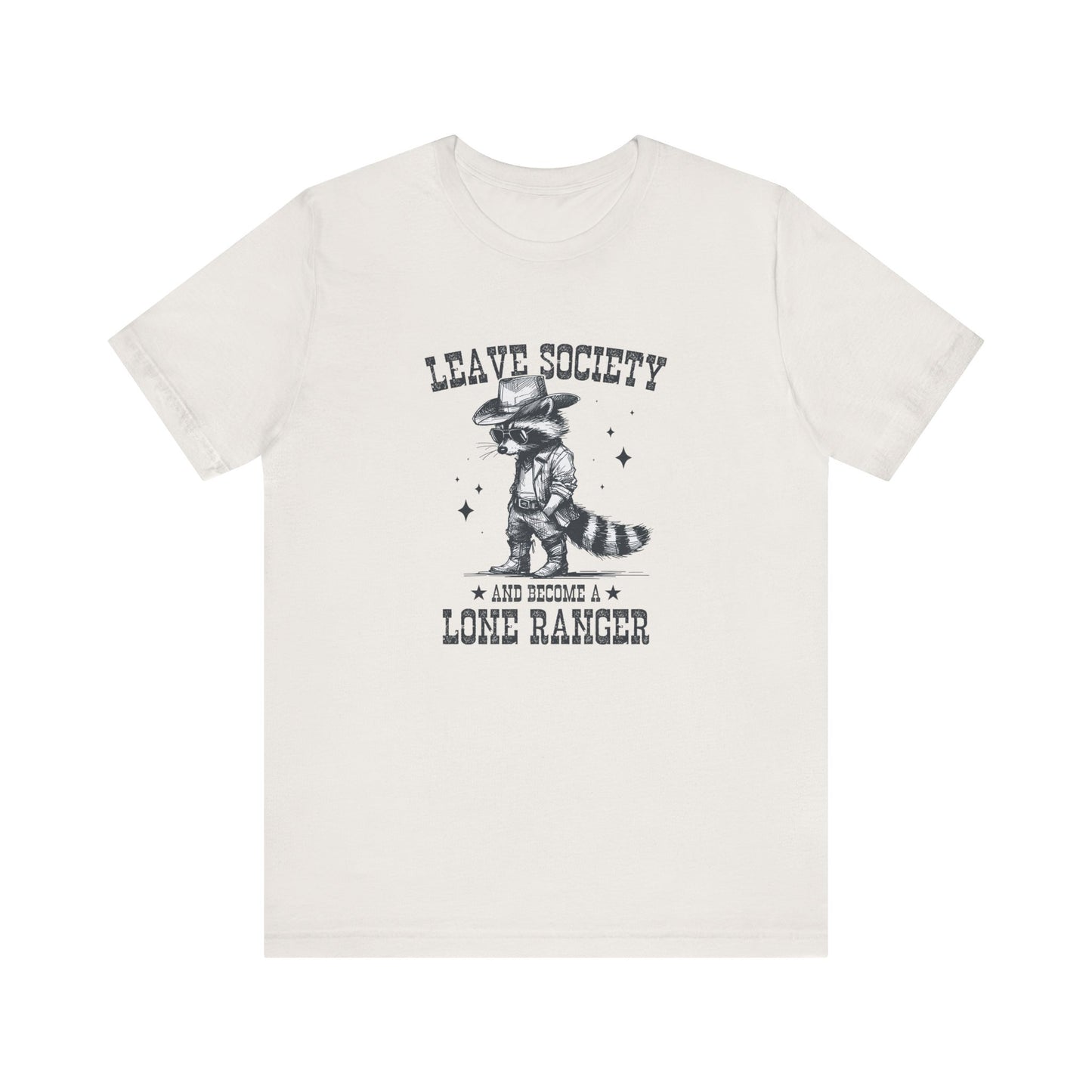 Lone Ranger: Bella Canvas T-shirt with Cowboy Raccoon