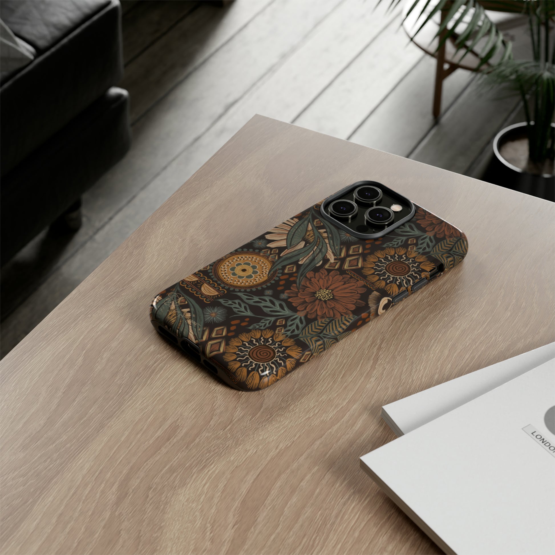 Rustic Boho Bloom: Blissfully Boho Rustic Daisy iPhone Tough Protective Cover. An artful fusion of Flowers, Boho, and floral daisies in a Western design. Compatible with iPhone 15, 14, 13, XS, XR Pro/Max/Mini/P/Plus. Embrace Bohemian Elegance with Durability and Style. #ElizaSinger #PhoneCase #BohoFloral