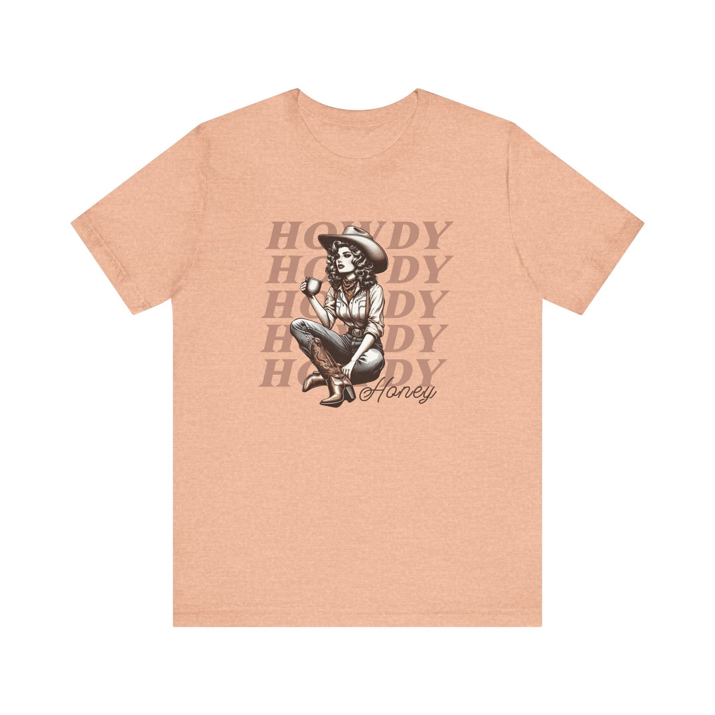 Howdy Honey: Vintage Cowgirl Bella Canvas T-shirt
