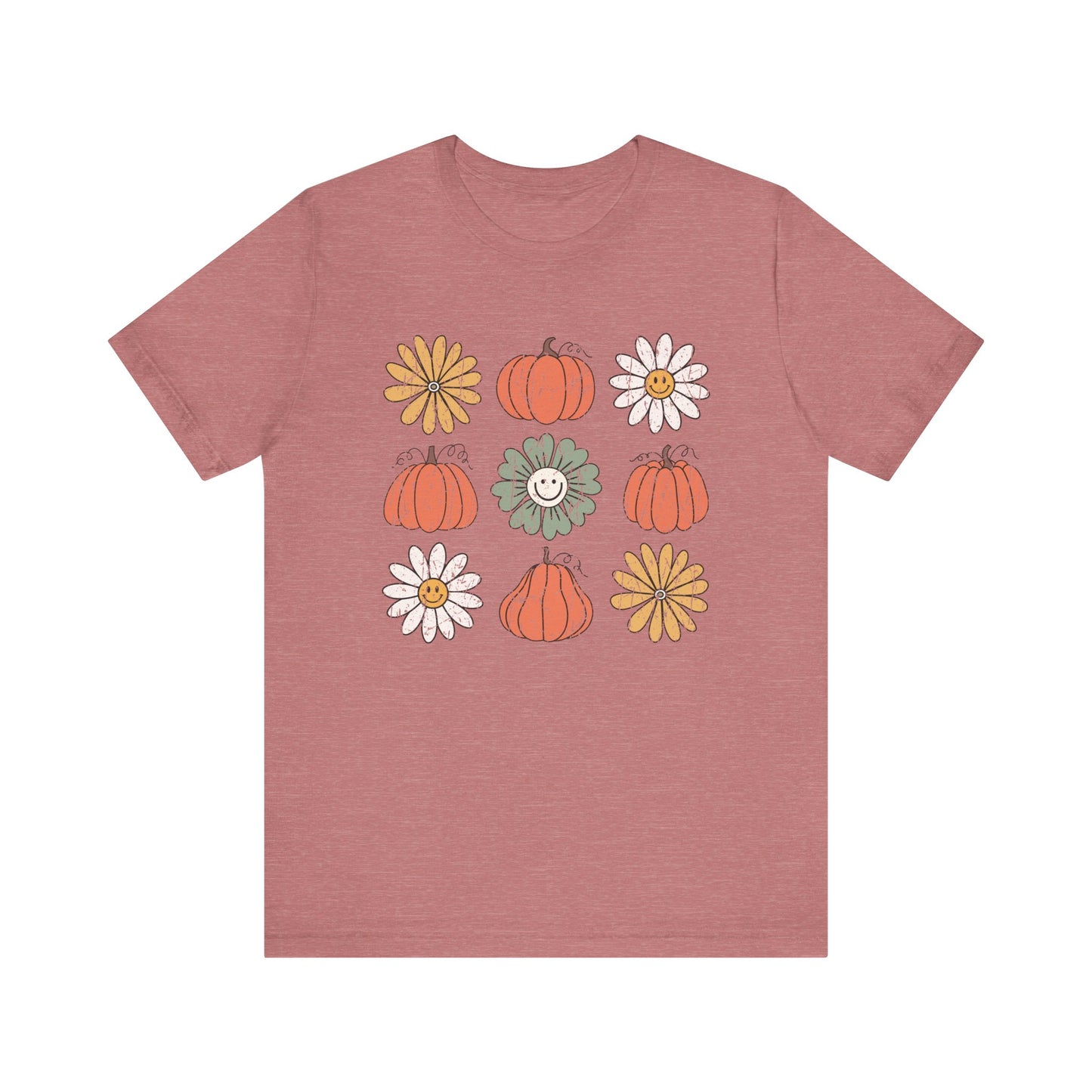 Daisy Pumpkin Patch: Halloween Bella Canvas T-shirt