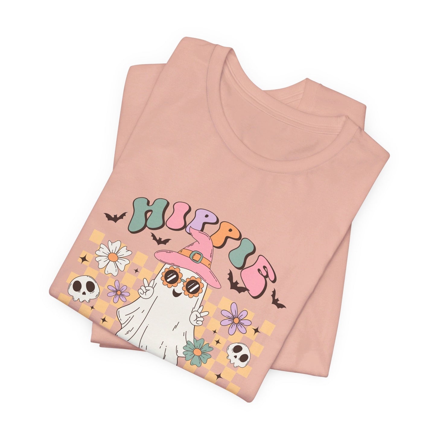 Hippie Halloween: Retro Ghost Bella Canvas T-shirt