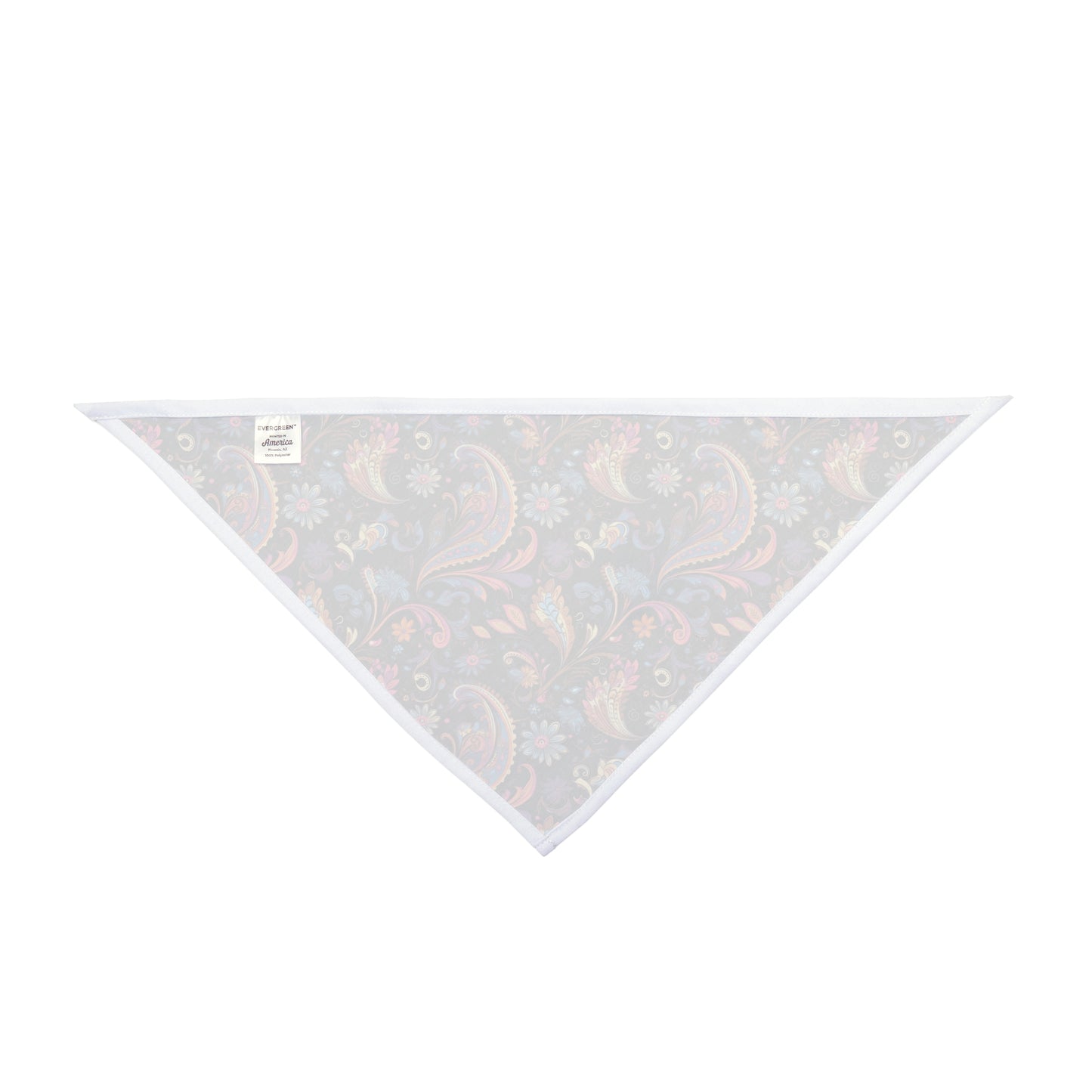 Embark on a journey of paisley dreams with our Paisley Dream Dog Bandana/Wild Rag. A paisley-style design on a dark background, featuring shades of soft purples, pinks, and touches of peach, creates a sophisticated and timeless accessory. Crafted from soft-spun polyester, this bandana/wild rag ensures both comfort and durability. Explore exclusive pet fashion at Eliza Singer, where each piece is a celebration of individuality and craftsmanship, designed for the discerning pet enthusiast.