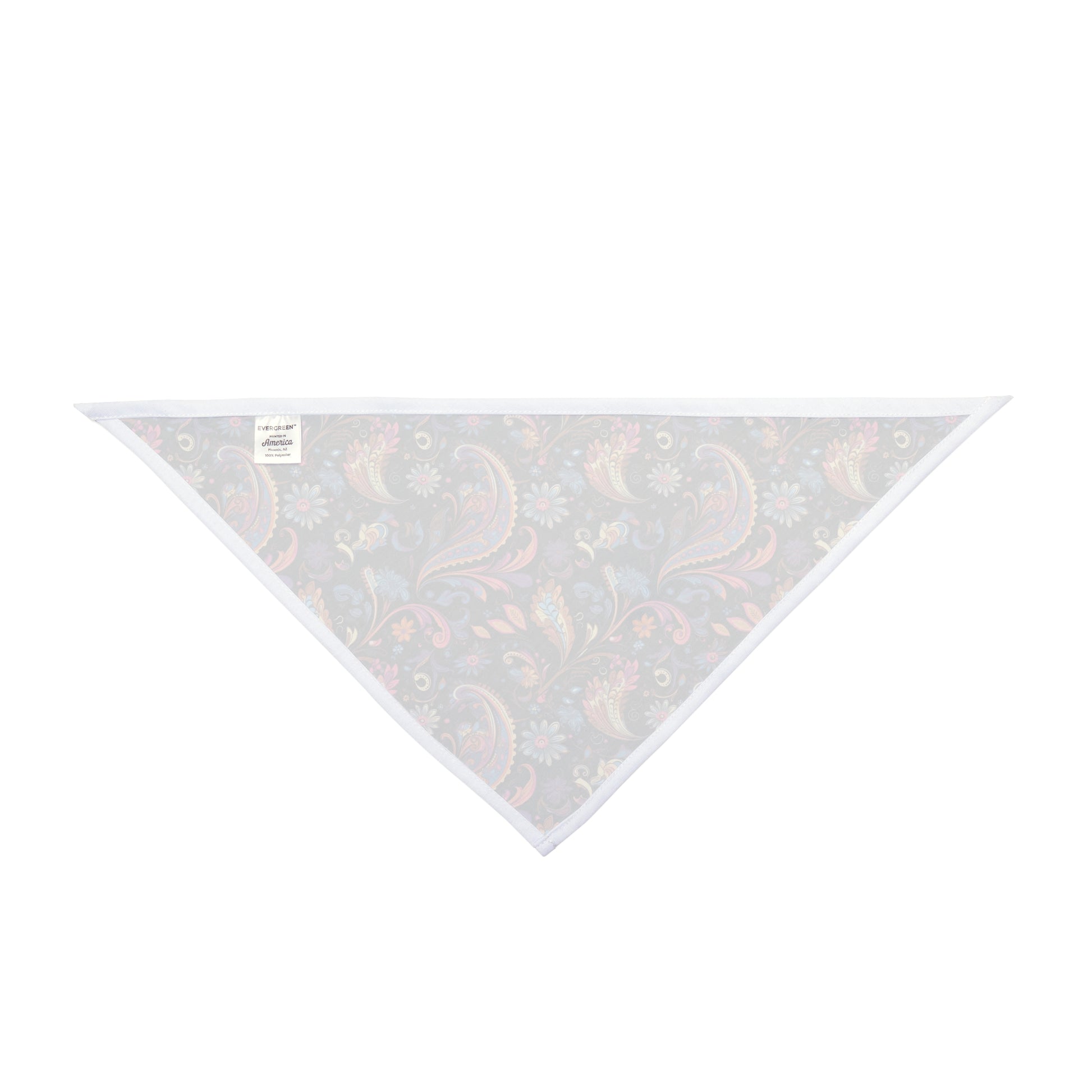 Embark on a journey of paisley dreams with our Paisley Dream Dog Bandana/Wild Rag. A paisley-style design on a dark background, featuring shades of soft purples, pinks, and touches of peach, creates a sophisticated and timeless accessory. Crafted from soft-spun polyester, this bandana/wild rag ensures both comfort and durability. Explore exclusive pet fashion at Eliza Singer, where each piece is a celebration of individuality and craftsmanship, designed for the discerning pet enthusiast.