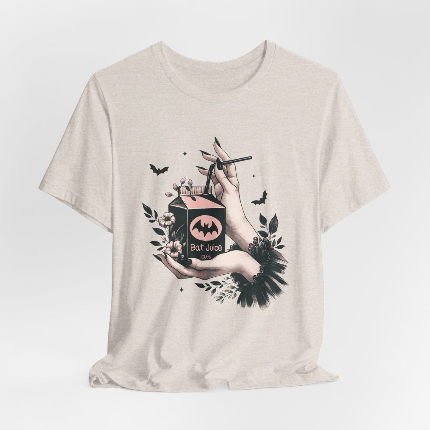 Bat Juice: Halloween Bella Canvas T-shirt with Hand and Tulle