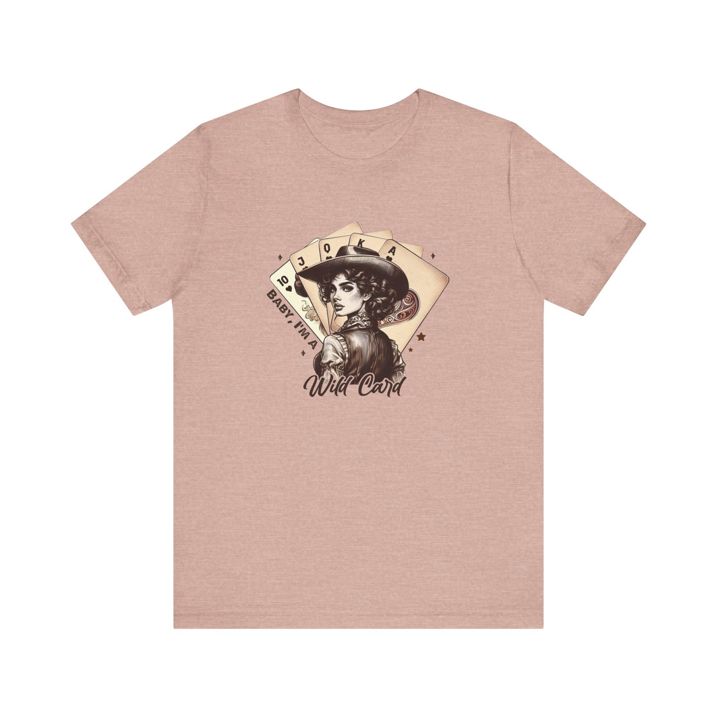 Wild Card: Bella Canvas T-shirt with Vintage Cowgirl