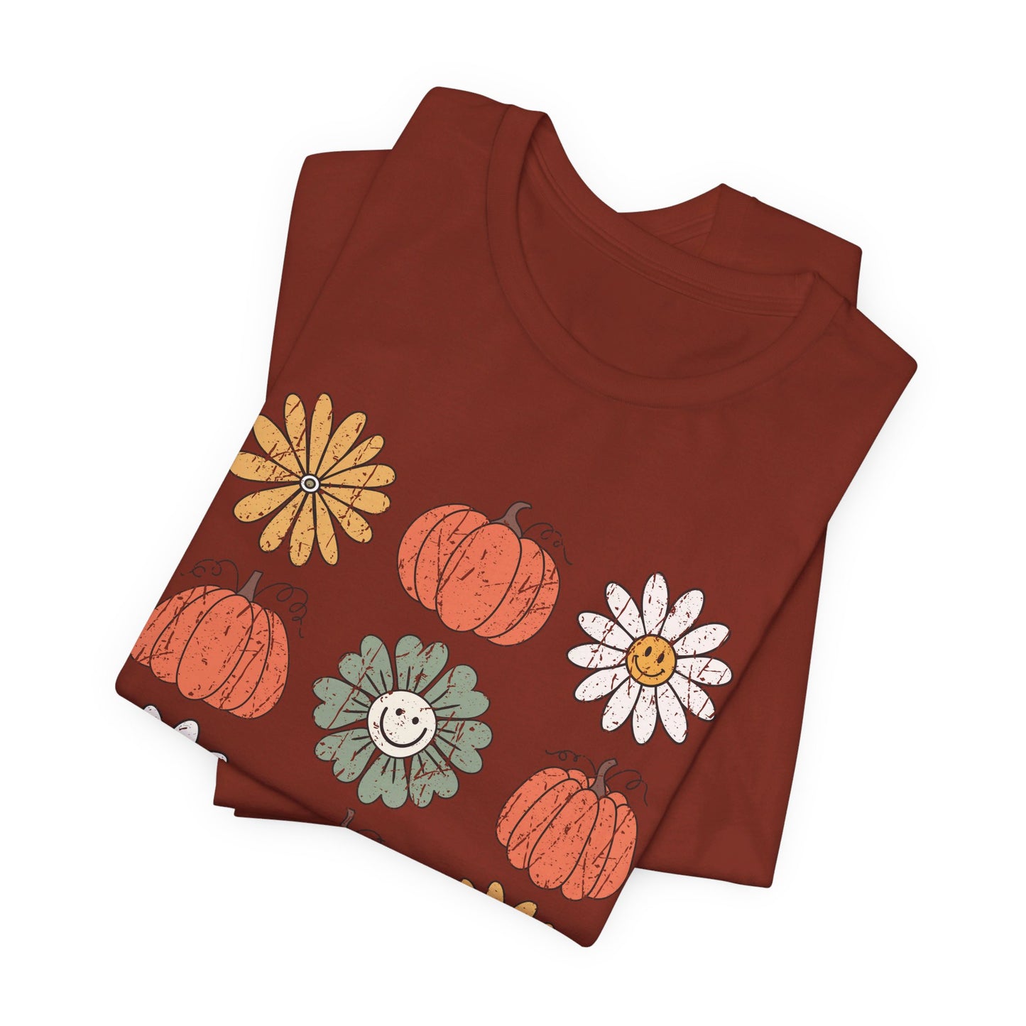 Daisy Pumpkin Patch: Halloween Bella Canvas T-shirt