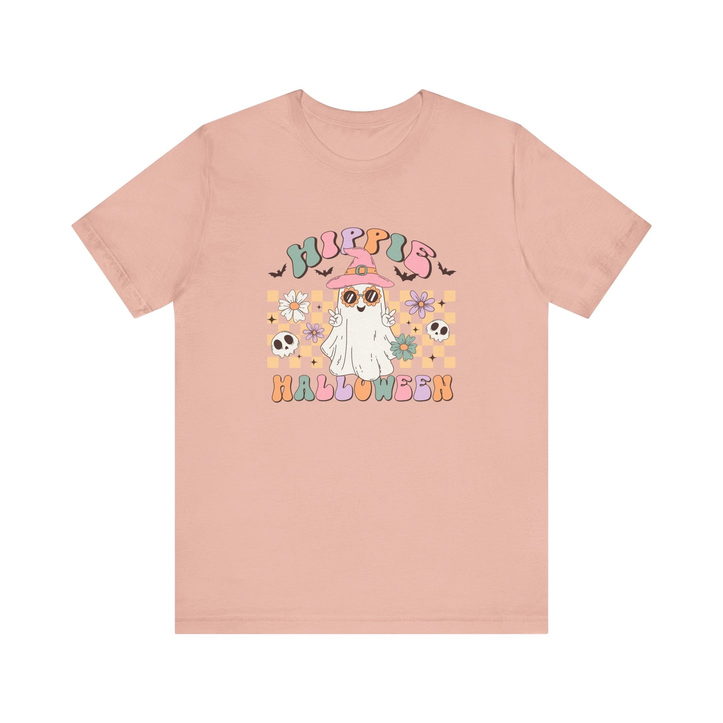 Hippie Halloween: Retro Ghost Bella Canvas T-shirt
