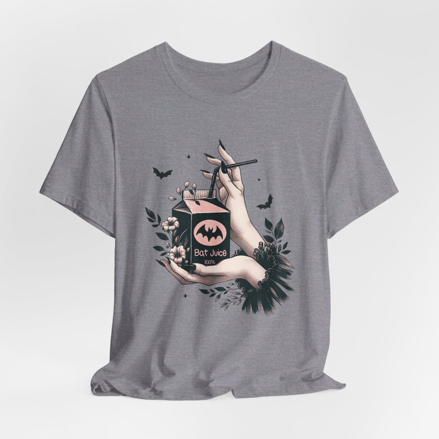 Bat Juice: Halloween Bella Canvas T-shirt with Hand and Tulle