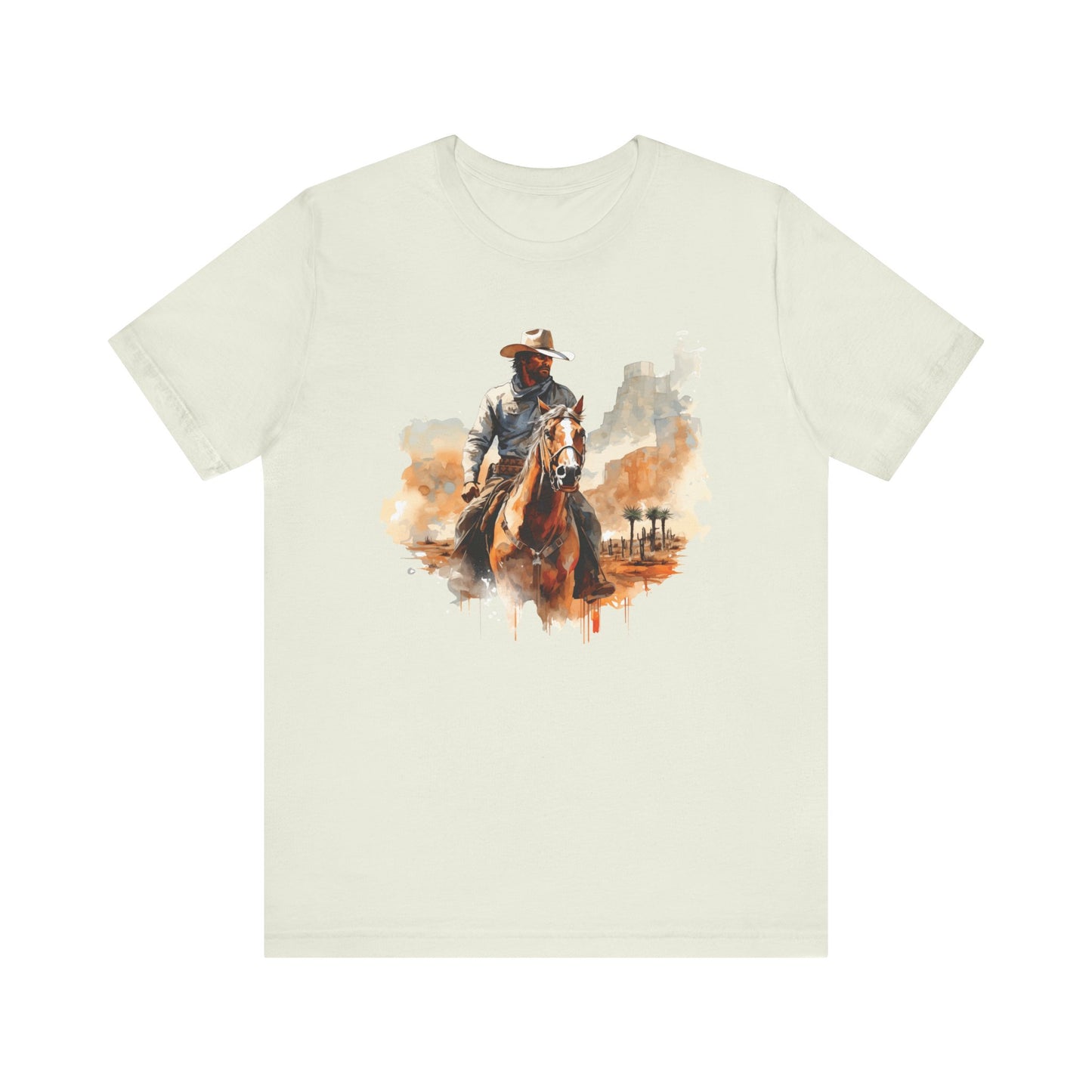 Lone Ranger: Bella Canvas T-shirt with Cowboy in Desert