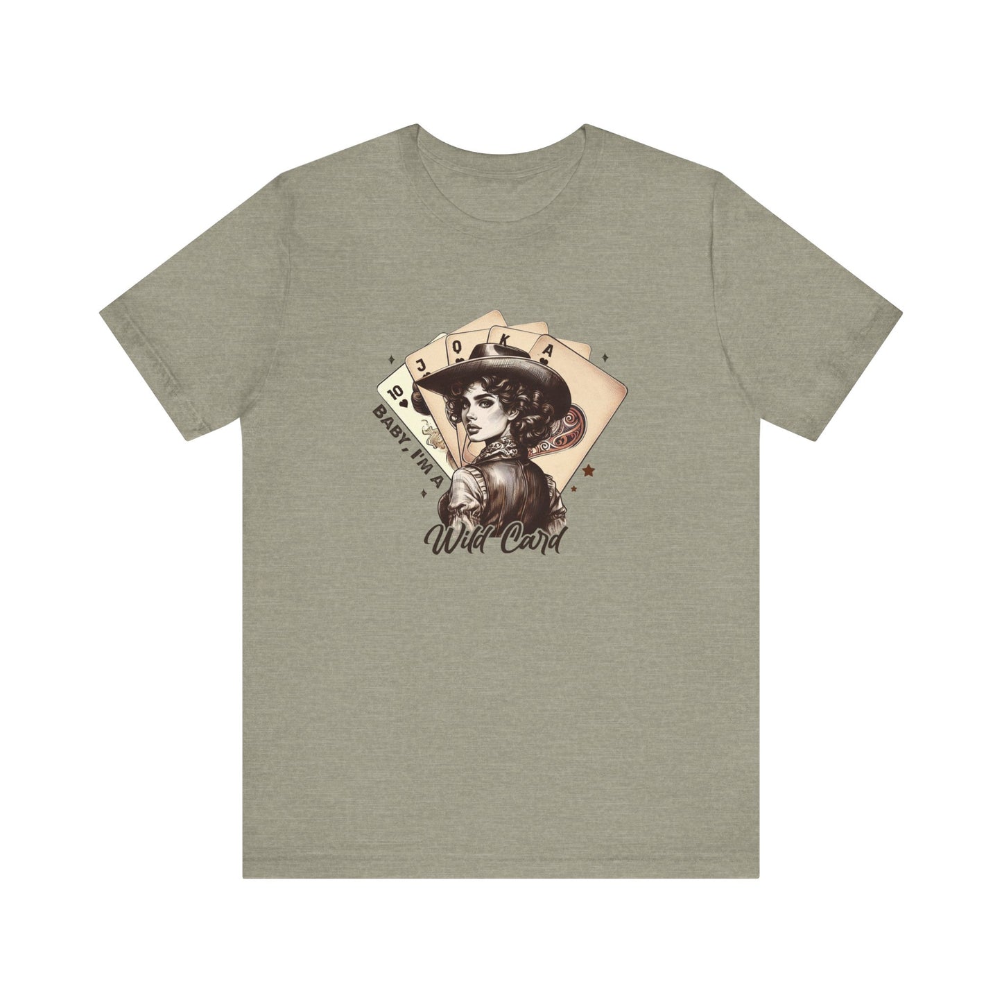 Wild Card: Bella Canvas T-shirt with Vintage Cowgirl